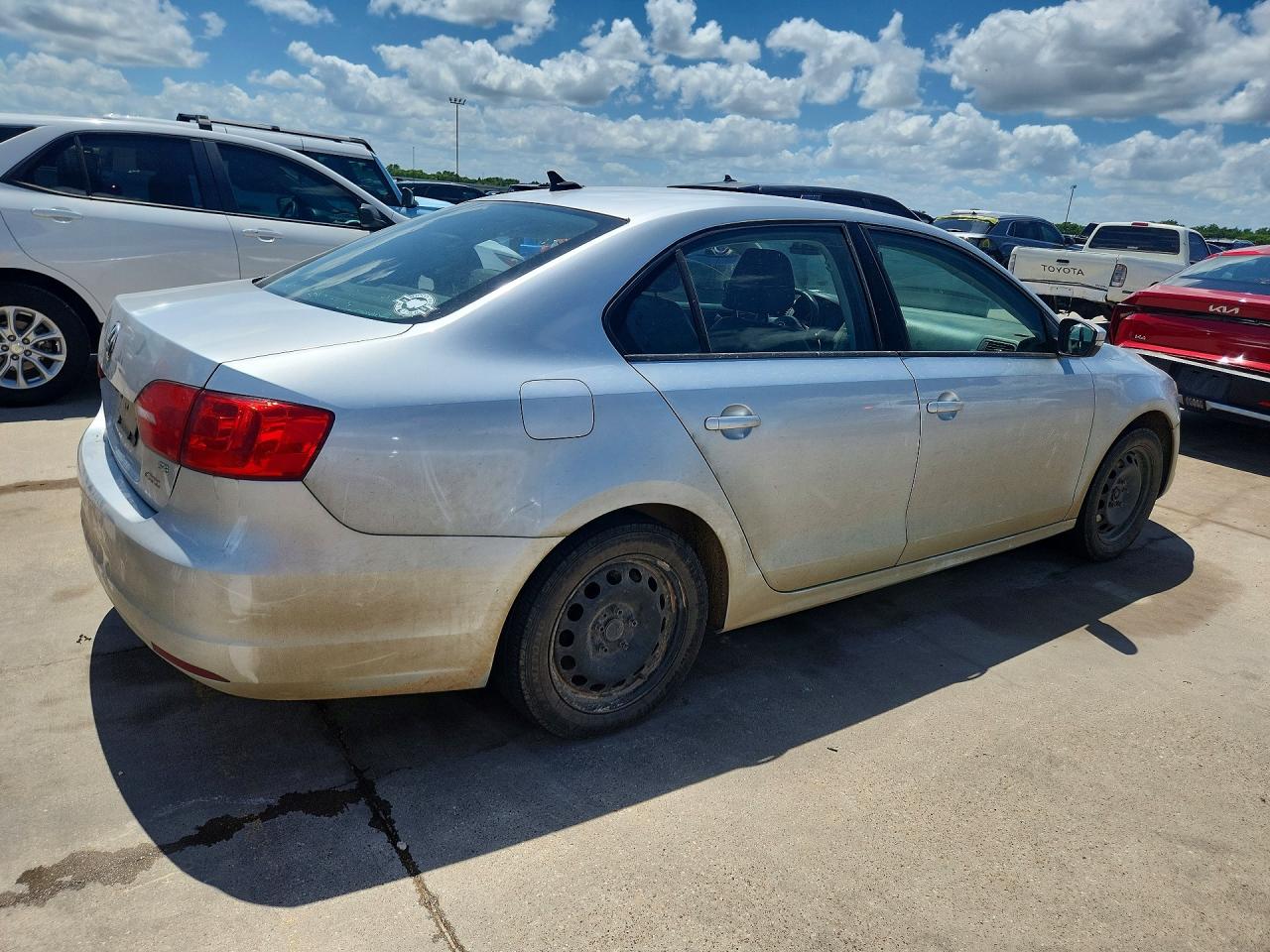 2014 Volkswagen Jetta Se Silver vin: 3VWD17AJ5EM418568