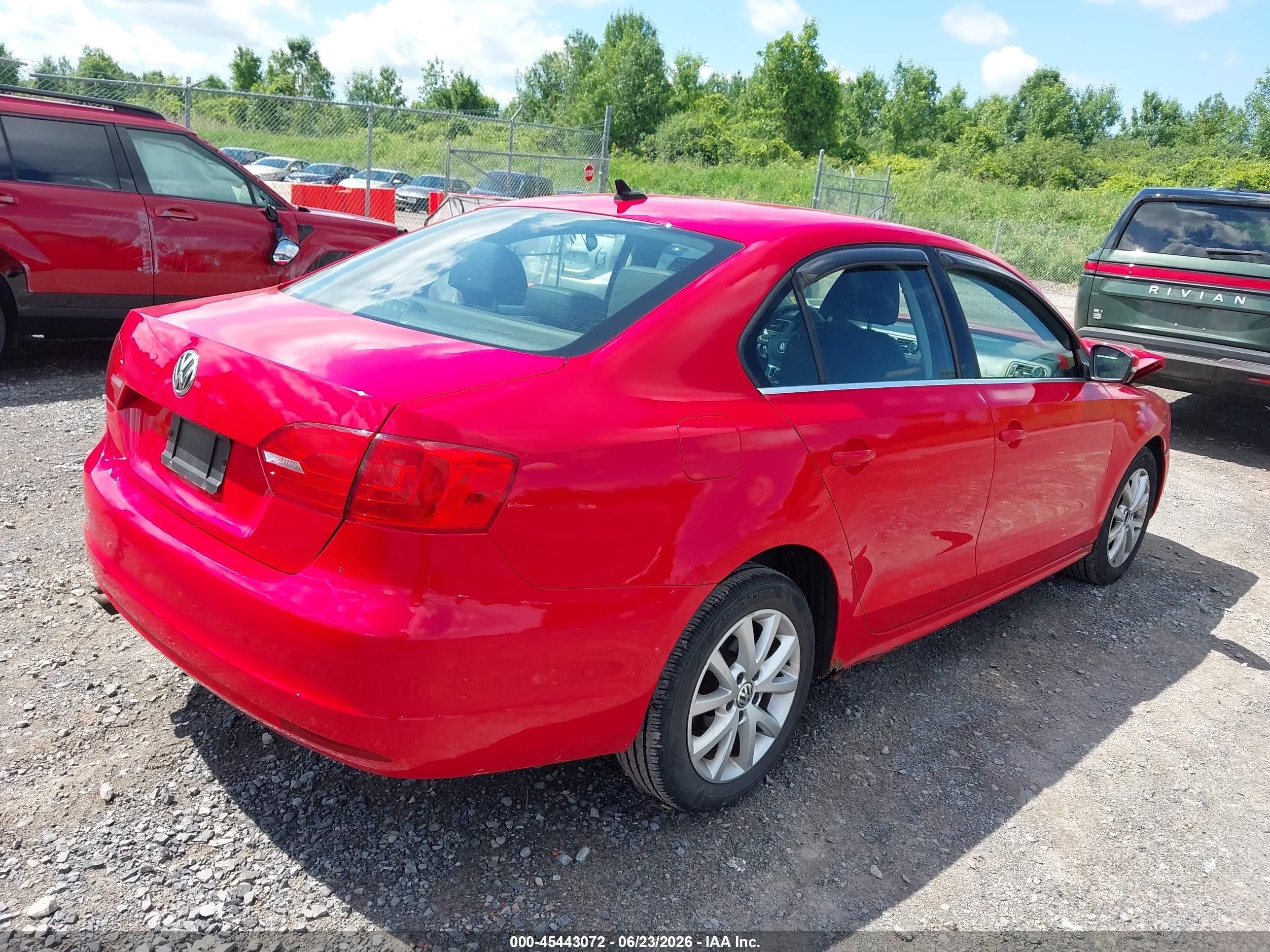 2014 Volkswagen Jetta 1.8t Se Red vin: 3VWD17AJ5EM418571