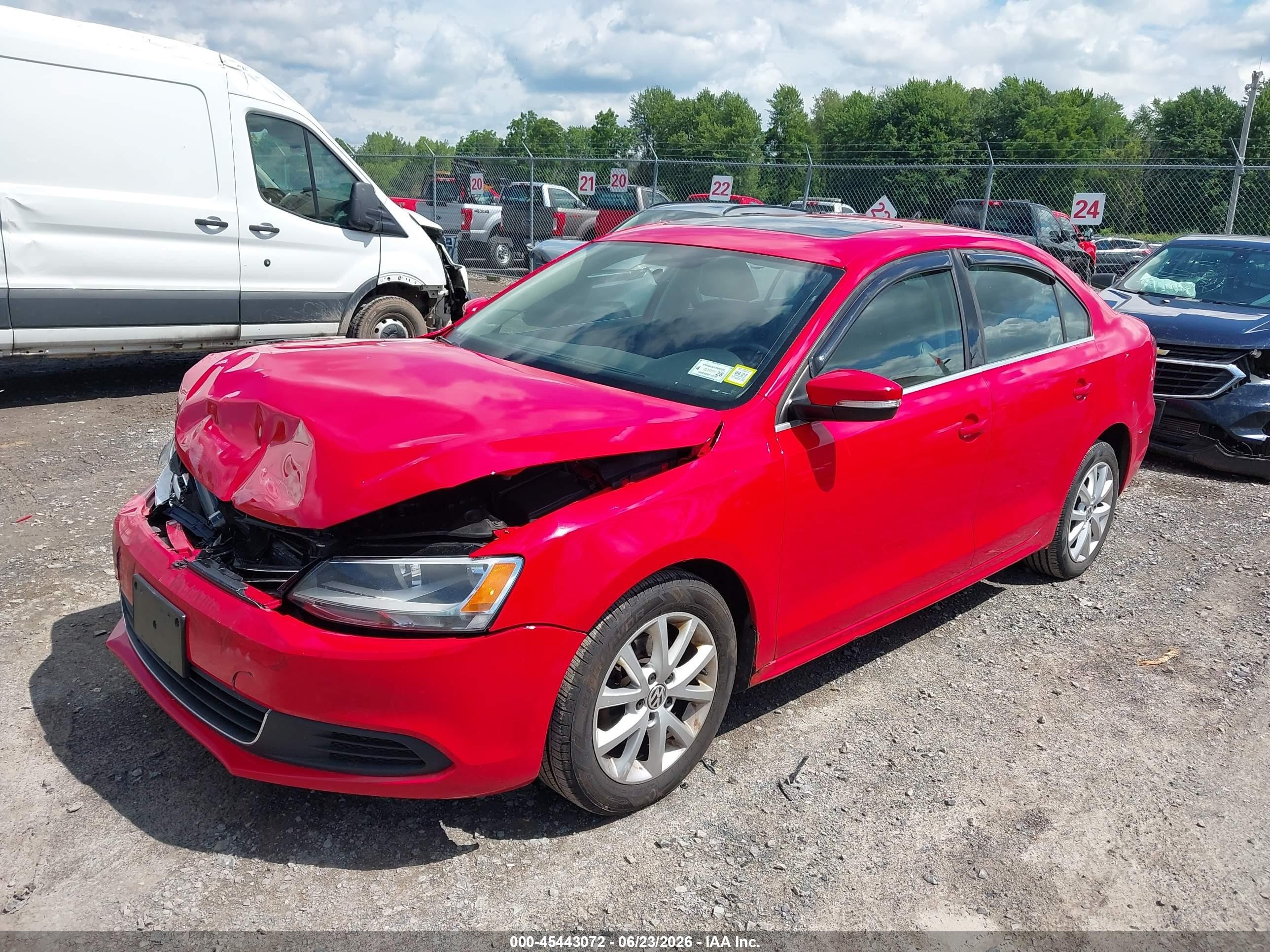 2014 Volkswagen Jetta 1.8t Se Red vin: 3VWD17AJ5EM418571