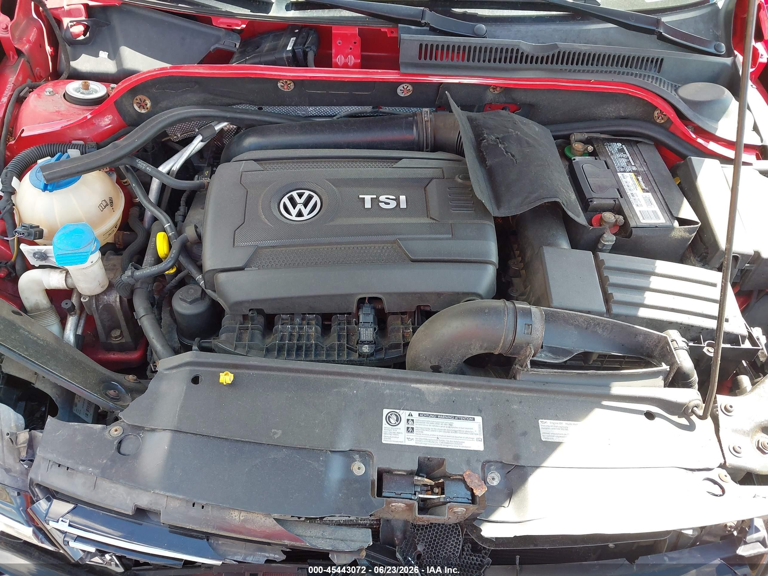 2014 Volkswagen Jetta 1.8t Se Red vin: 3VWD17AJ5EM418571