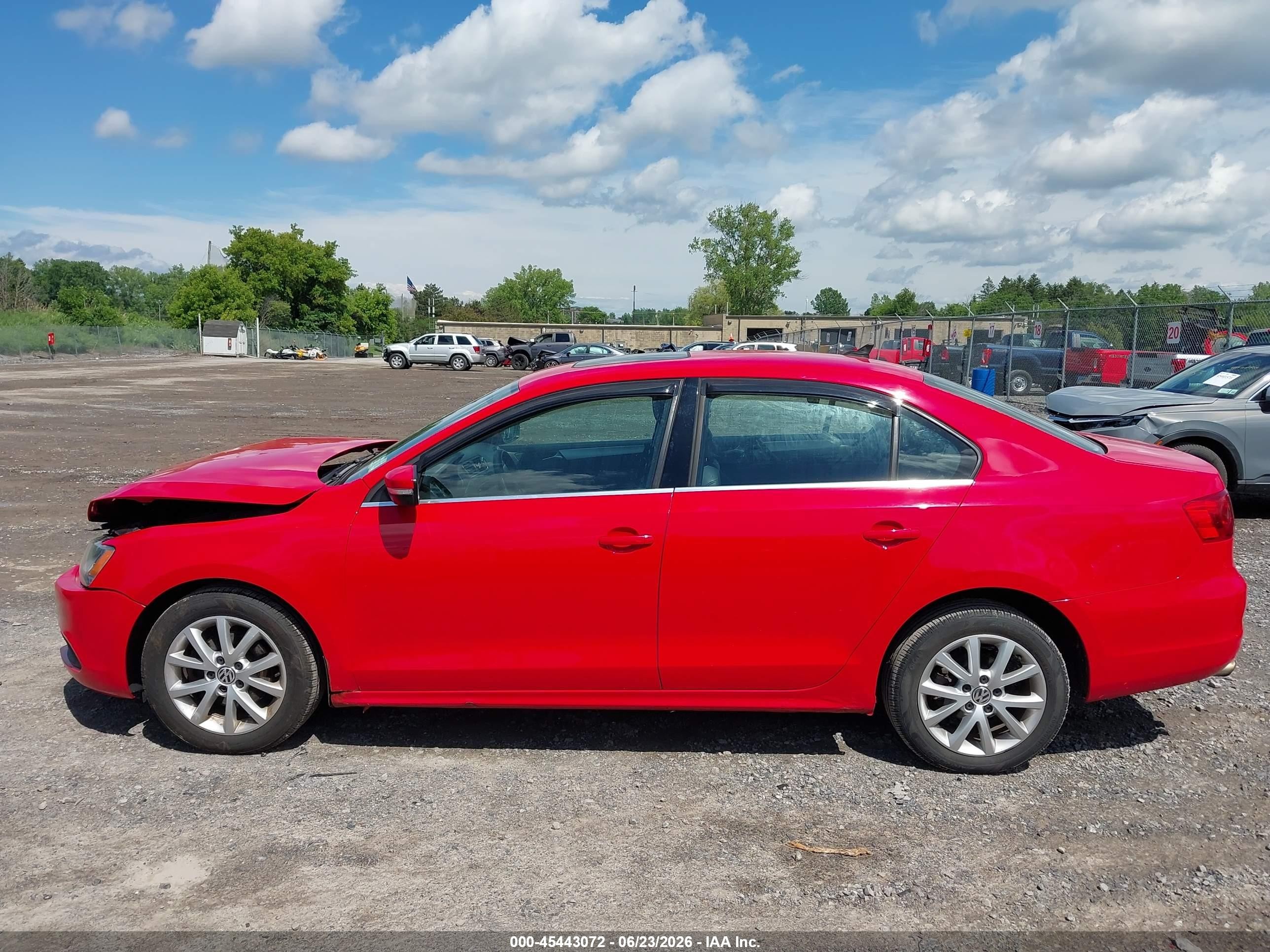 2014 Volkswagen Jetta 1.8t Se Red vin: 3VWD17AJ5EM418571