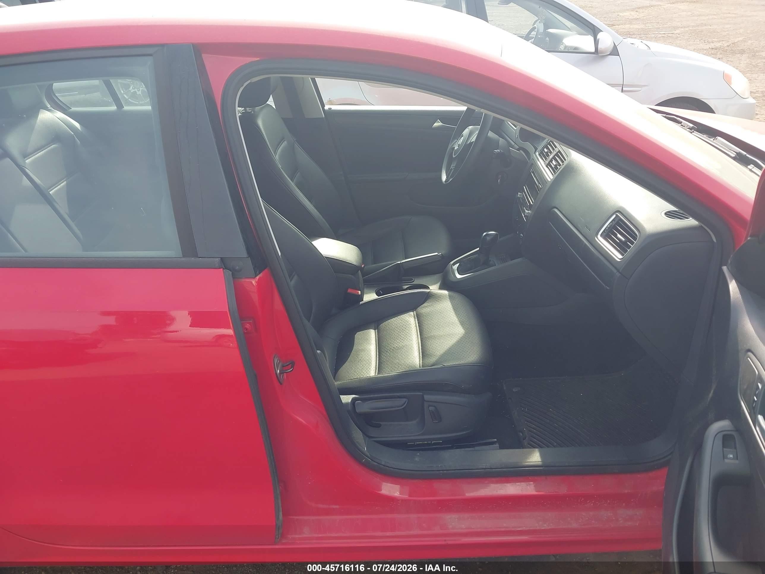 2014 Volkswagen Jetta 1.8t Se Red vin: 3VWD17AJ5EM420028