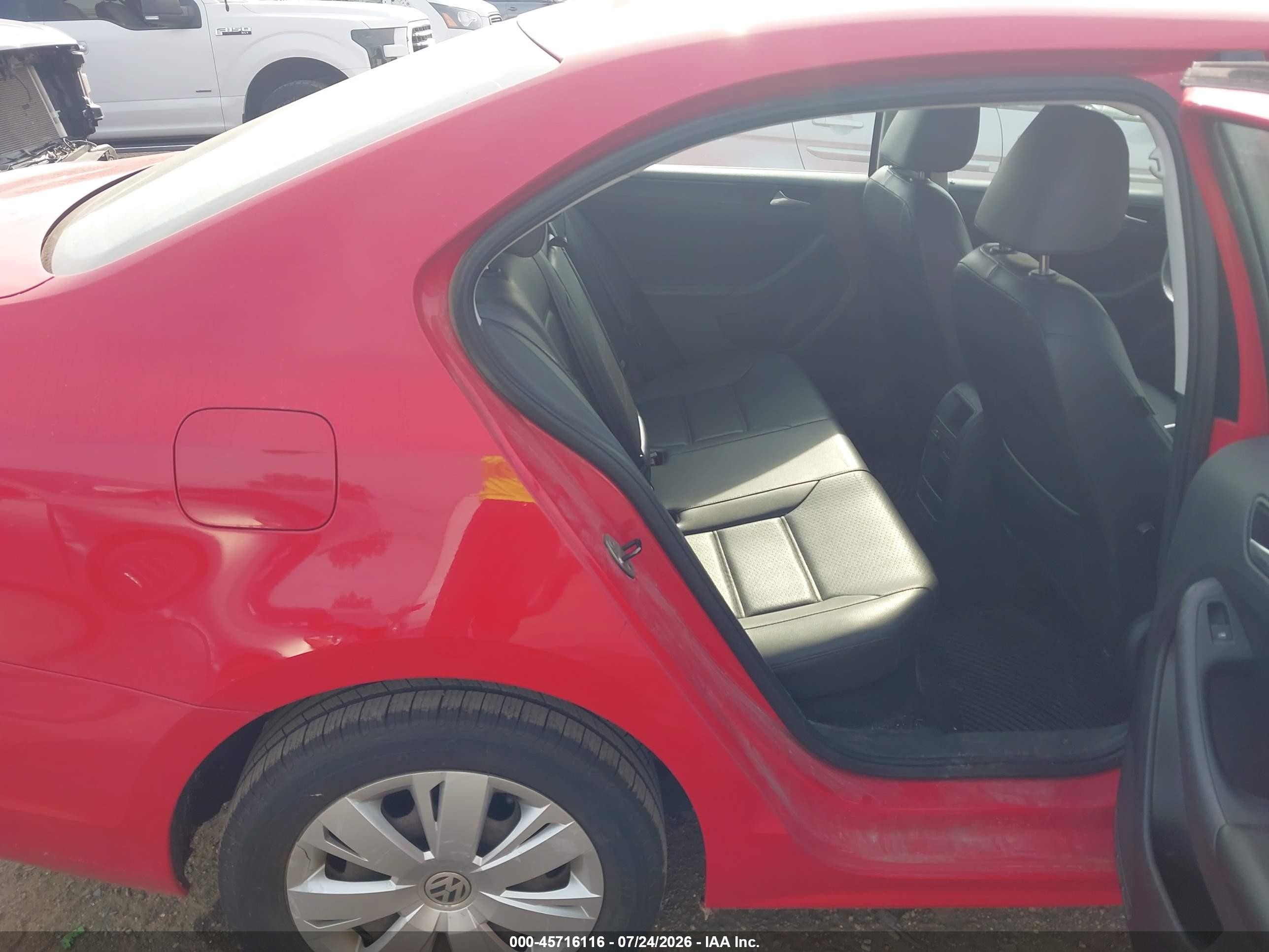 2014 Volkswagen Jetta 1.8t Se Red vin: 3VWD17AJ5EM420028