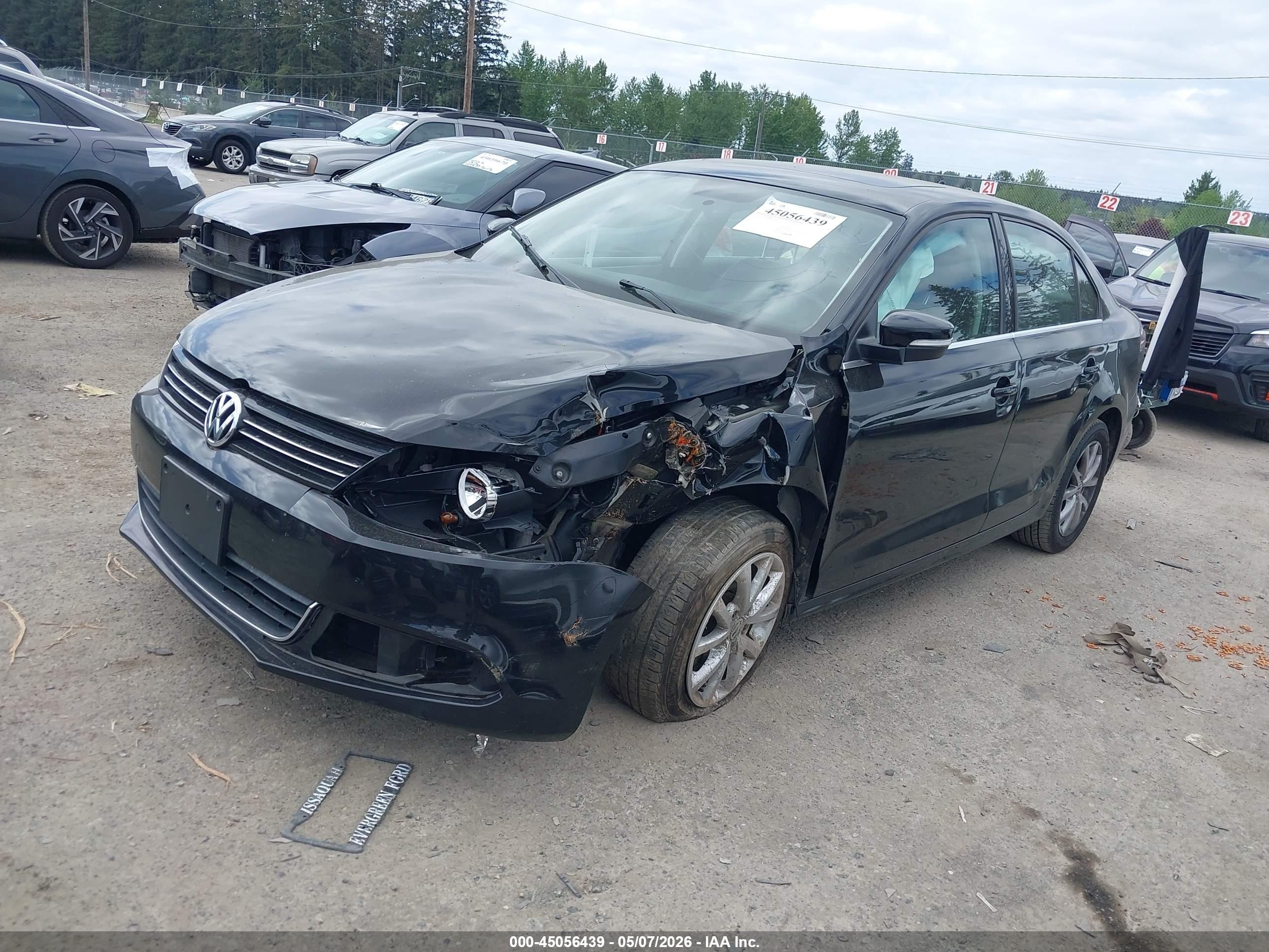 2014 Volkswagen Jetta 1.8t Se Черный vin: 3VWD17AJ5EM431689