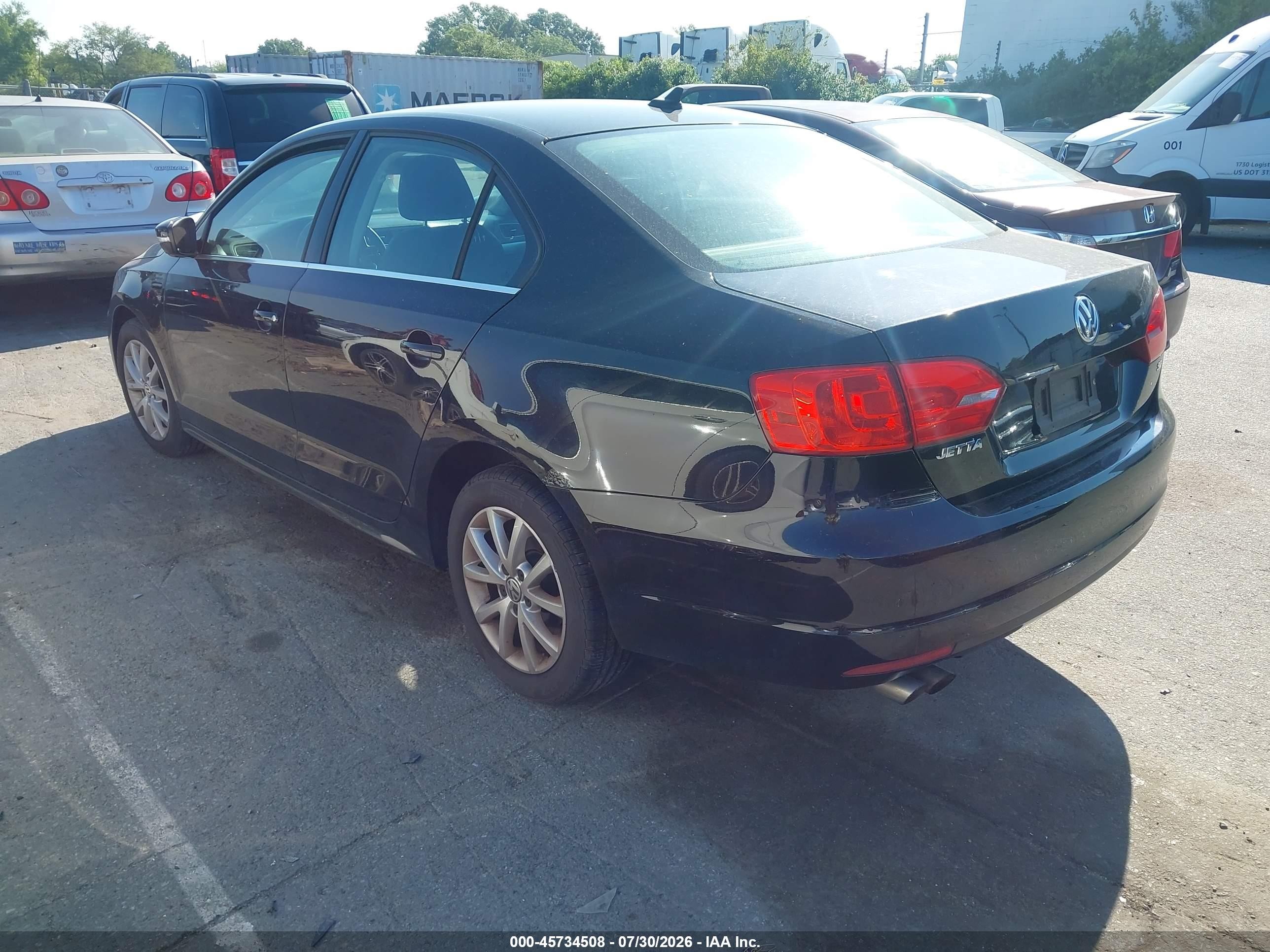 2014 Volkswagen Jetta 1.8t Se Черный vin: 3VWD17AJ5EM436620