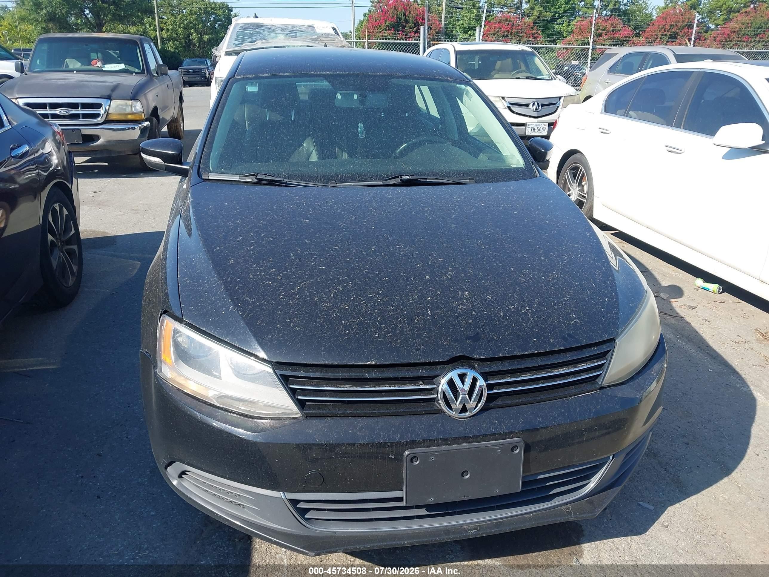 2014 Volkswagen Jetta 1.8t Se Черный vin: 3VWD17AJ5EM436620