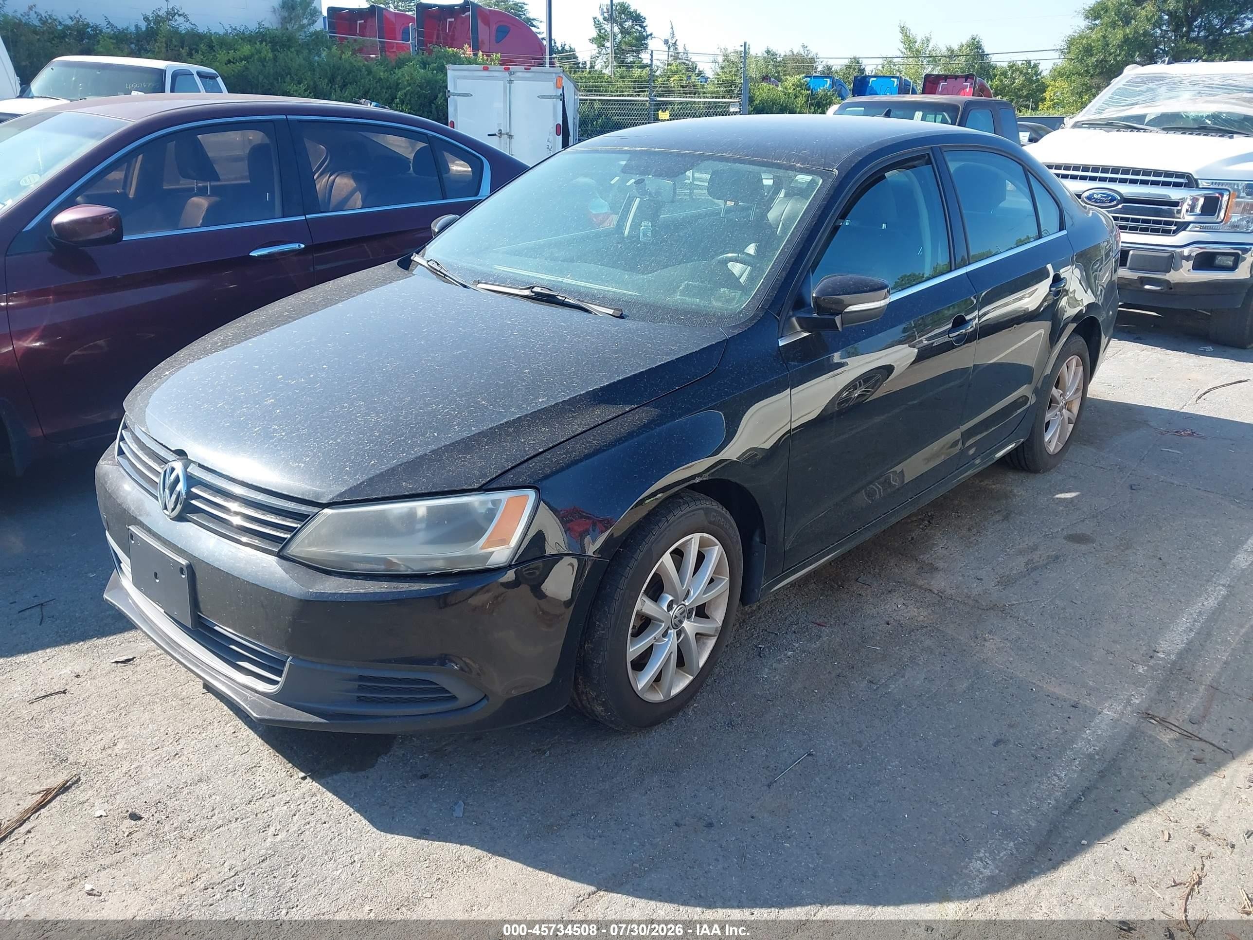 2014 Volkswagen Jetta 1.8t Se Черный vin: 3VWD17AJ5EM436620