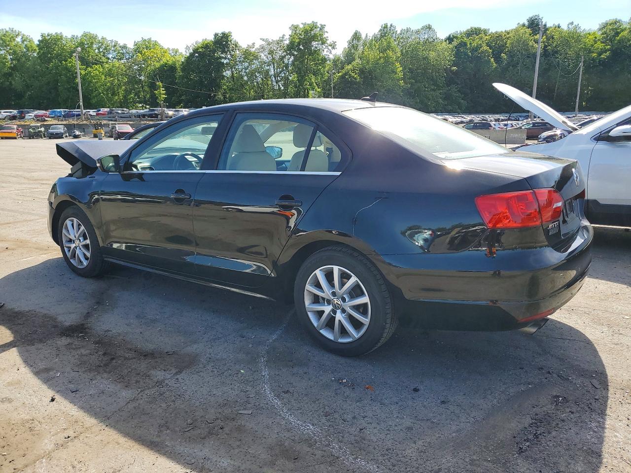 2014 Volkswagen Jetta Se Black vin: 3VWD17AJ5EM440893