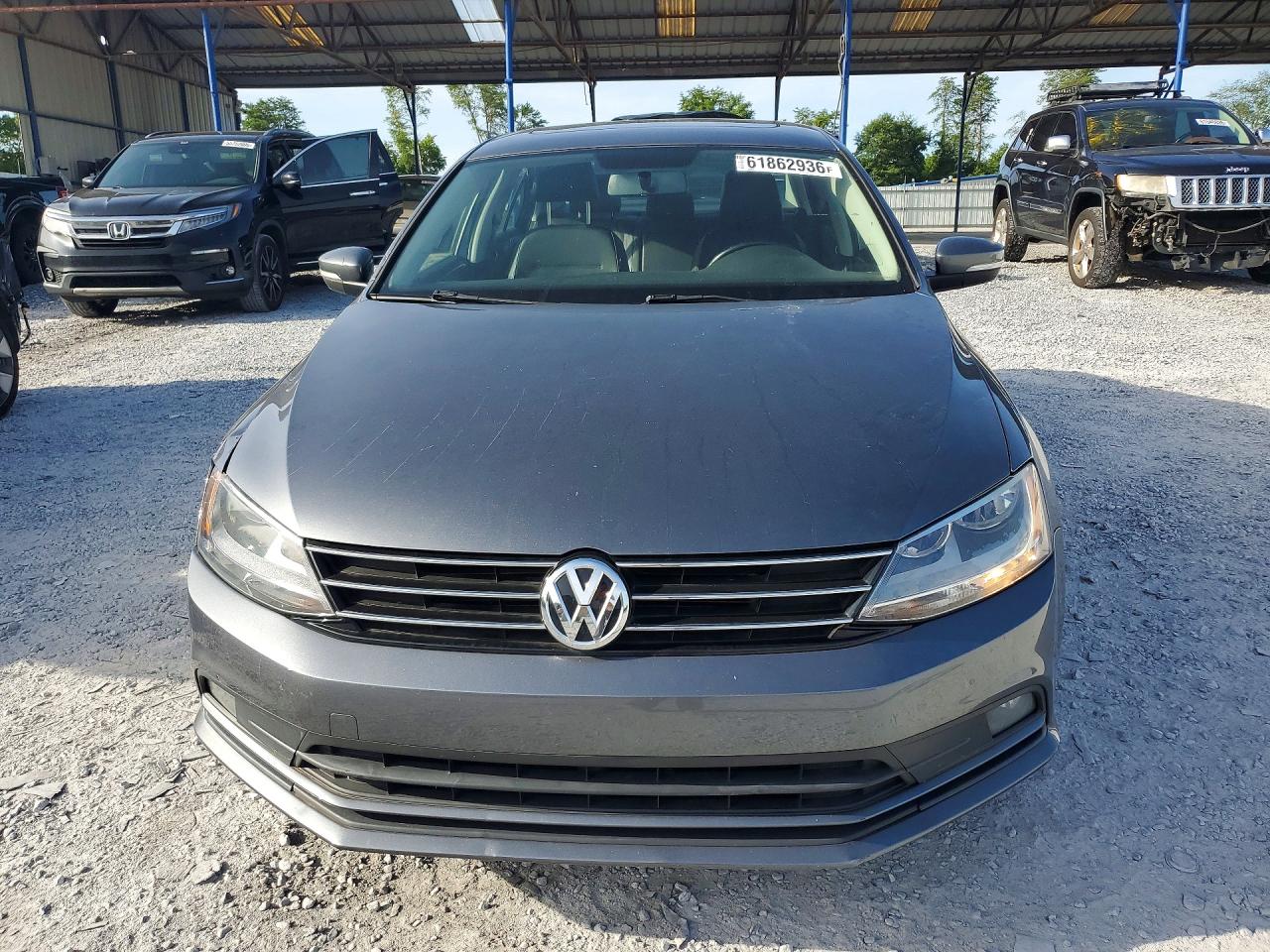 2015 Volkswagen Jetta Se Серый vin: 3VWD17AJ5FM235155