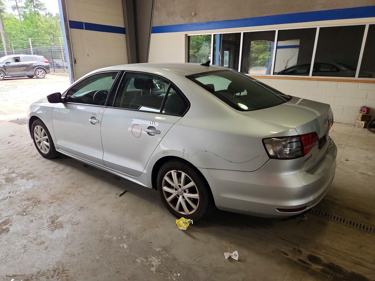 2015 Volkswagen Jetta Se Silver vin: 3VWD17AJ5FM245863