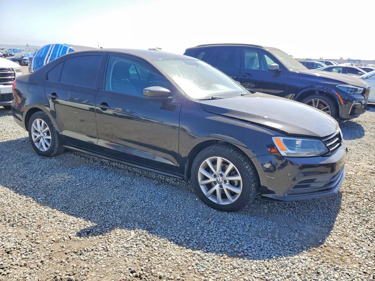 2015 Volkswagen Jetta Se Black vin: 3VWD17AJ5FM260962