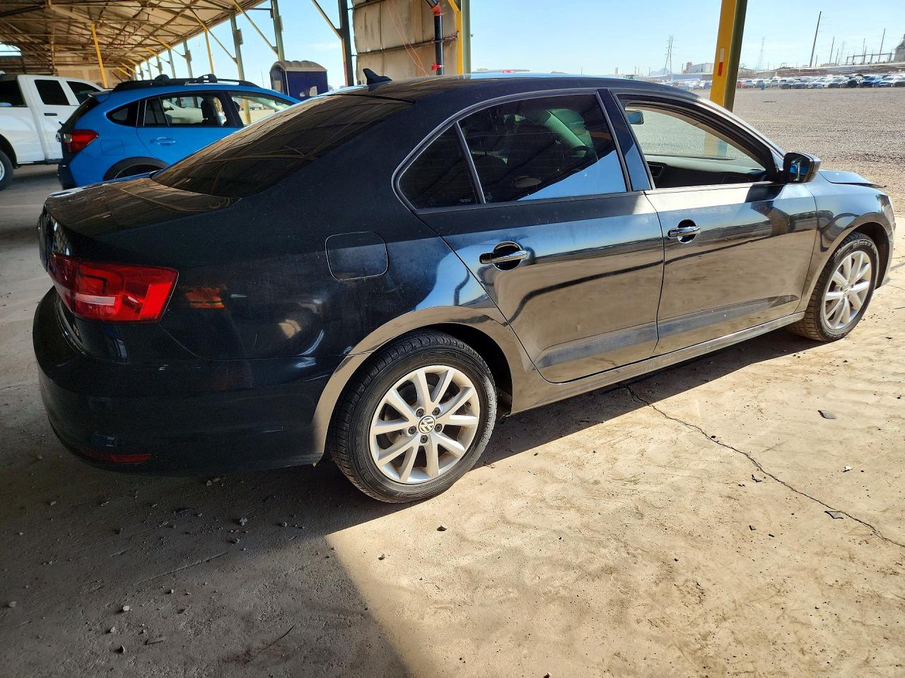 2015 Volkswagen Jetta Se Black vin: 3VWD17AJ5FM260962