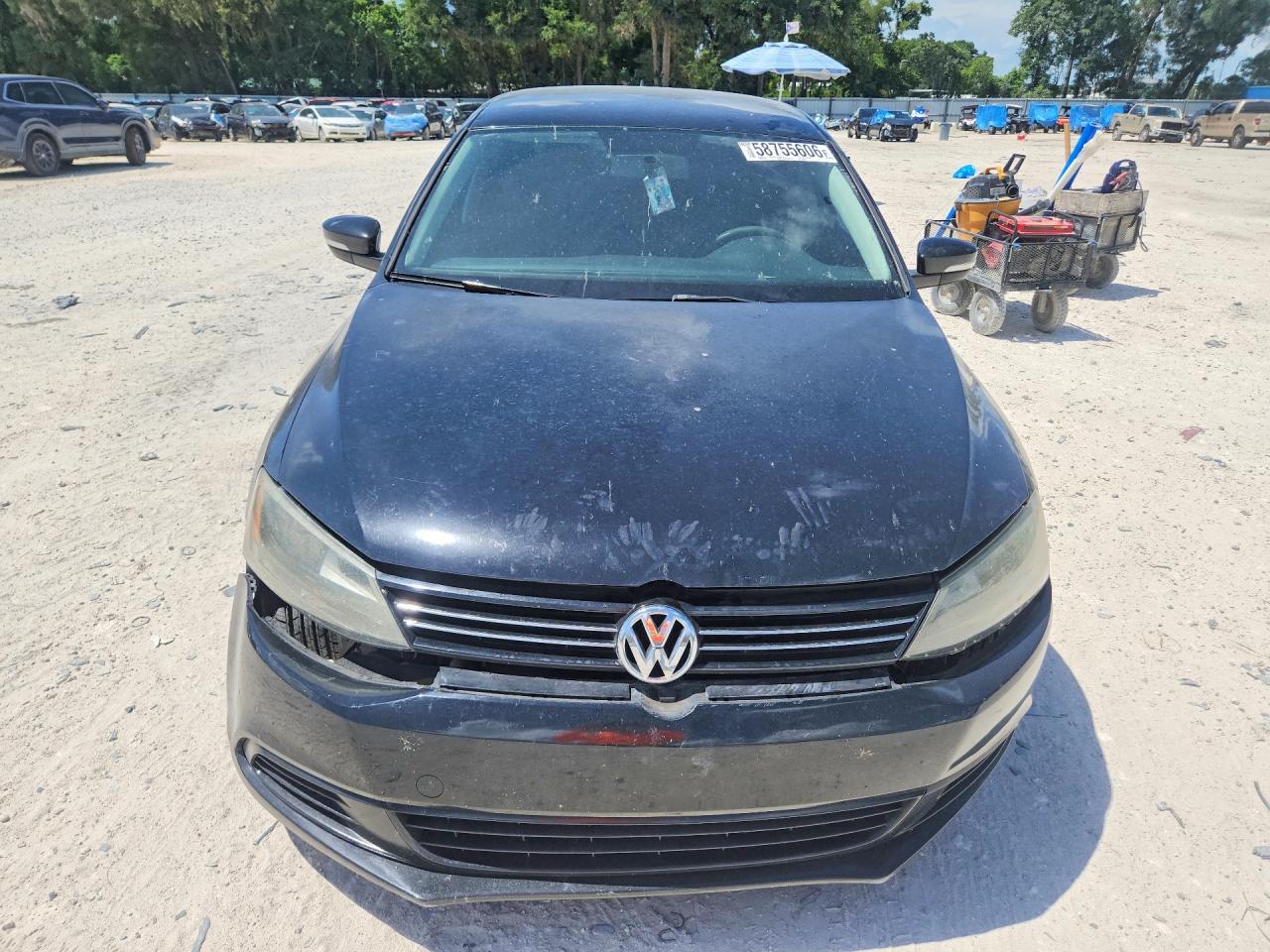 2015 Volkswagen Jetta Se Black vin: 3VWD17AJ5FM263103