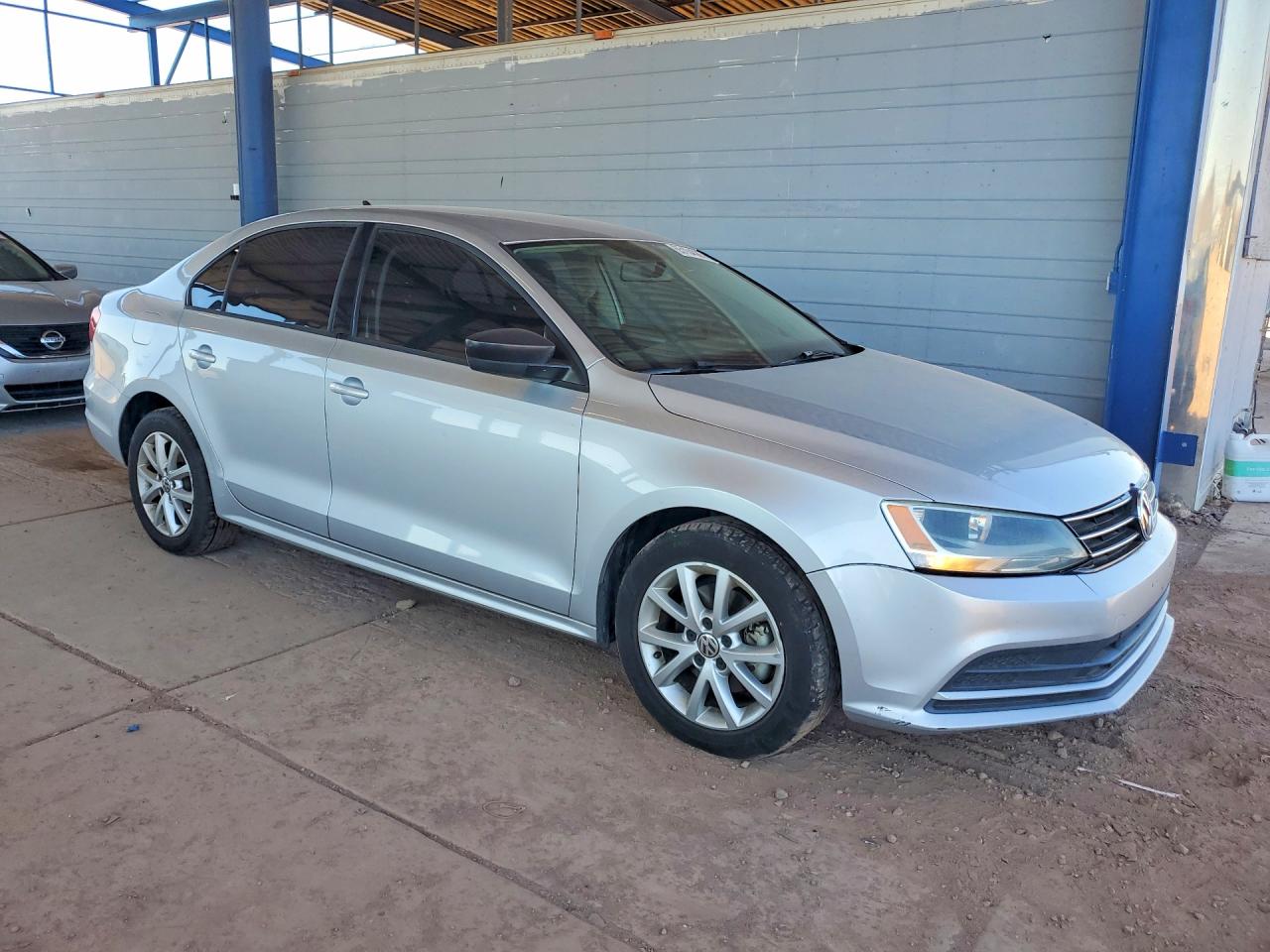 2015 Volkswagen Jetta Se Silver vin: 3VWD17AJ5FM263540