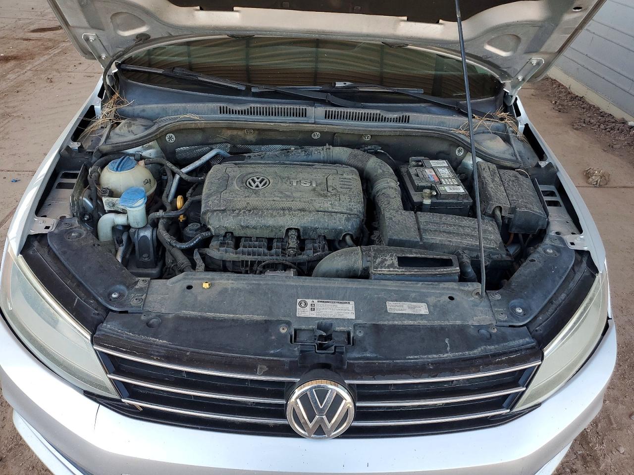 2015 Volkswagen Jetta Se Silver vin: 3VWD17AJ5FM263540