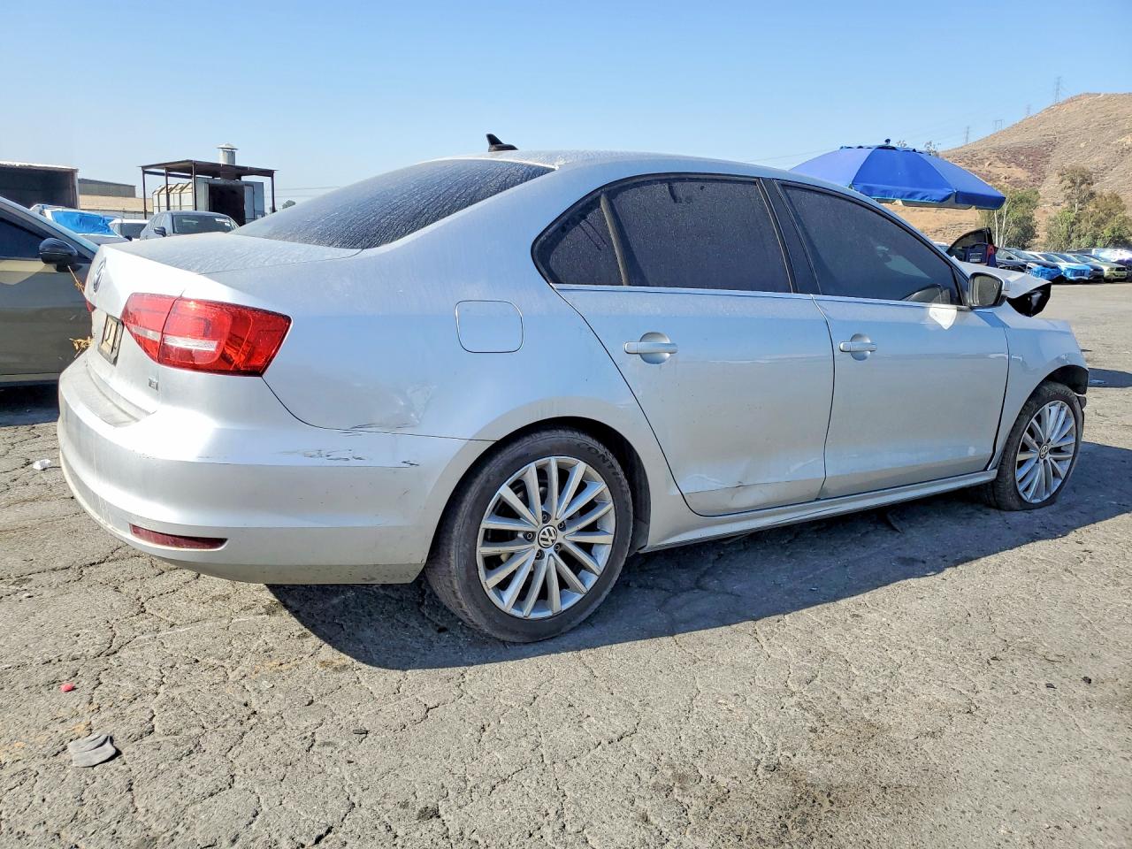 2015 Volkswagen Jetta Se Silver vin: 3VWD17AJ5FM286591