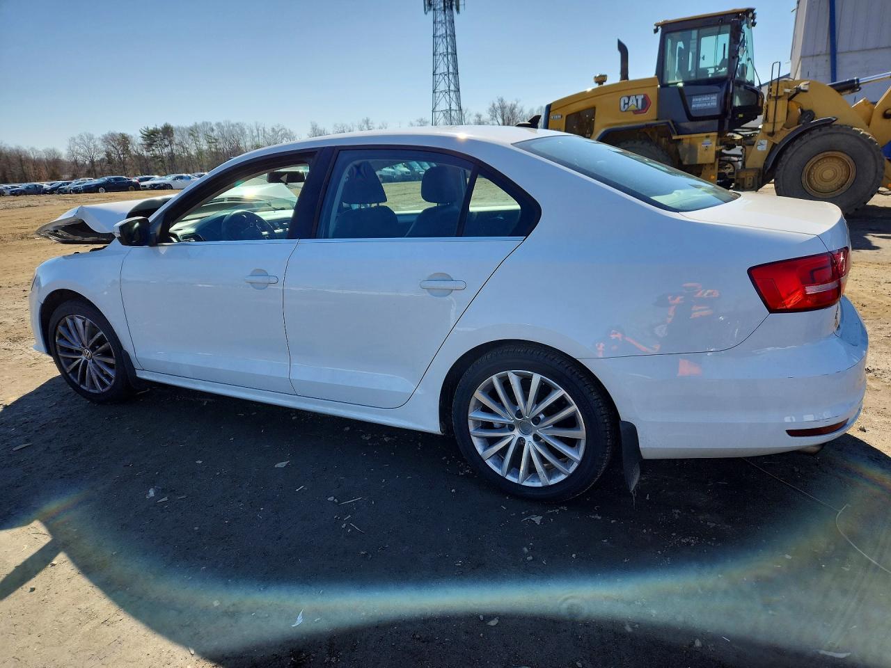 2015 Volkswagen Jetta Se White vin: 3VWD17AJ5FM312378