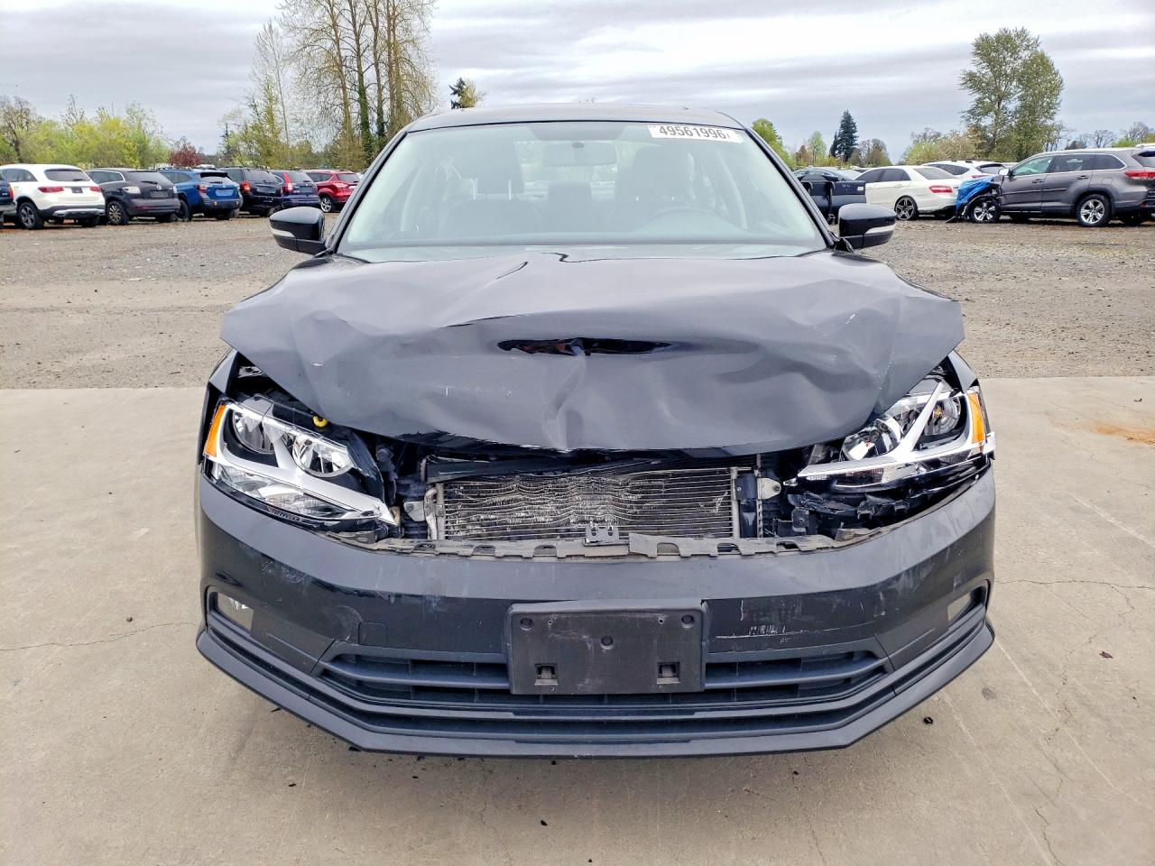 2015 Volkswagen Jetta Se Black vin: 3VWD17AJ5FM316852