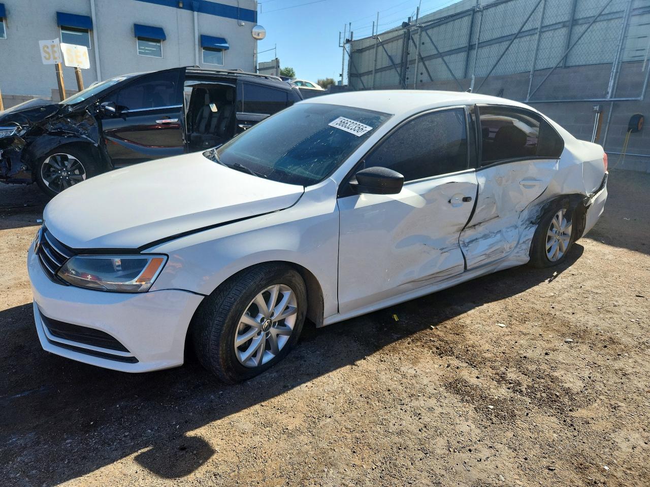 2015 Volkswagen Jetta Se White vin: 3VWD17AJ5FM332775