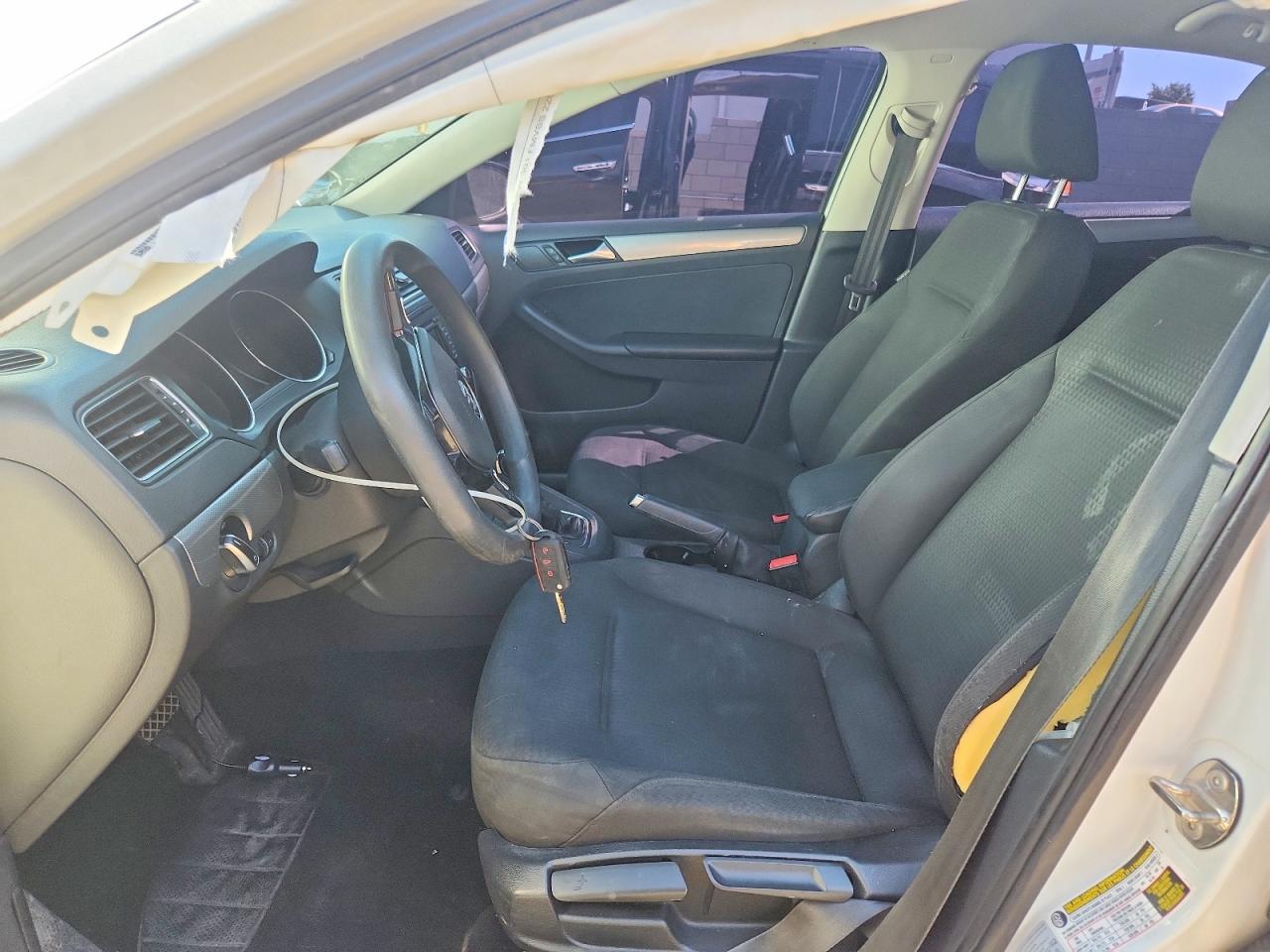 2015 Volkswagen Jetta Se White vin: 3VWD17AJ5FM332775