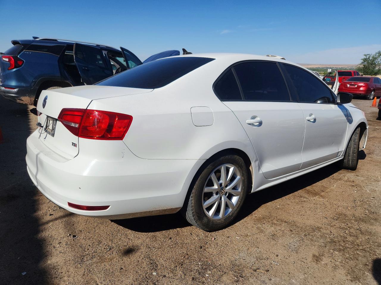 2015 Volkswagen Jetta Se White vin: 3VWD17AJ5FM332775