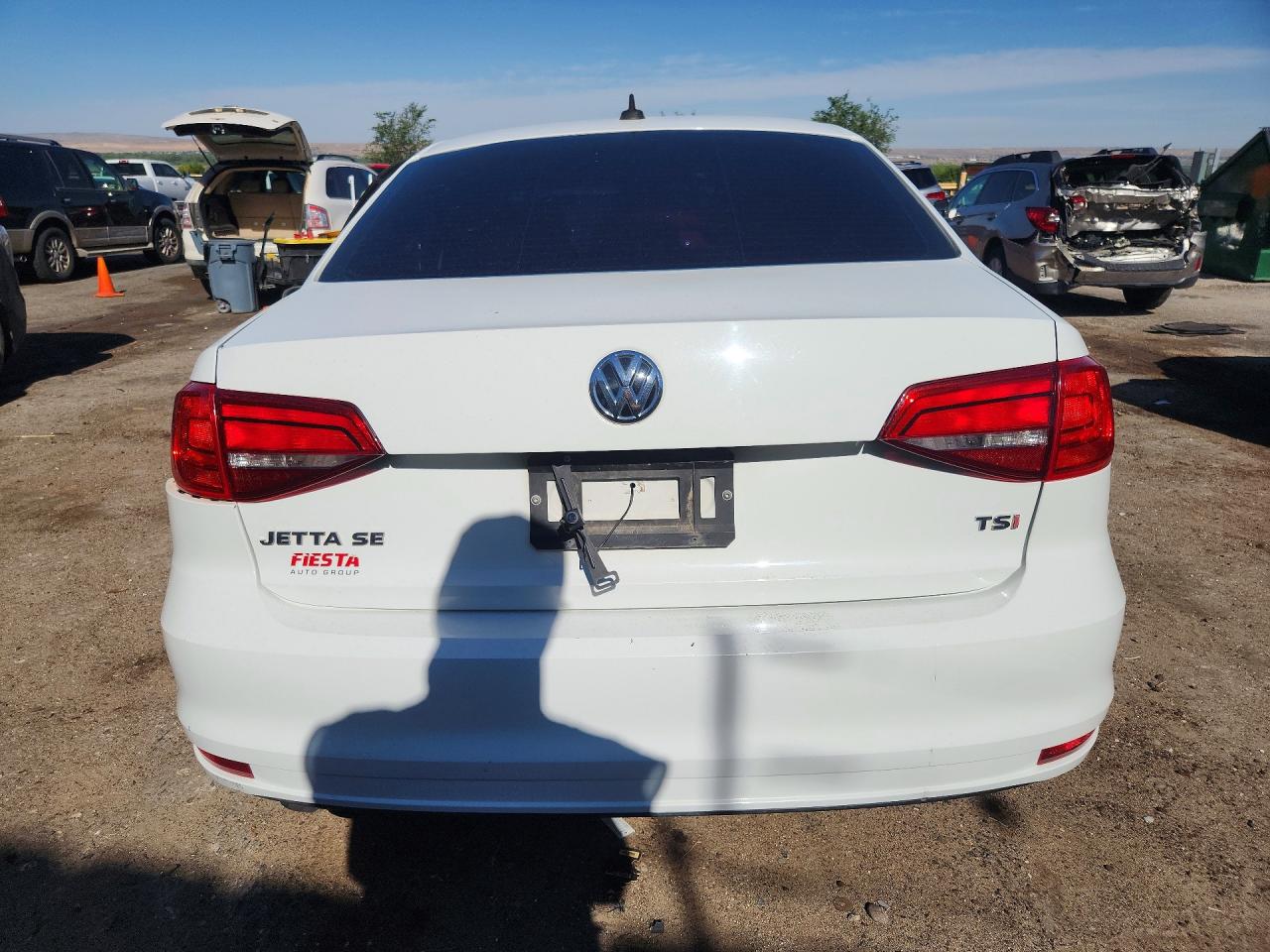 2015 Volkswagen Jetta Se White vin: 3VWD17AJ5FM332775