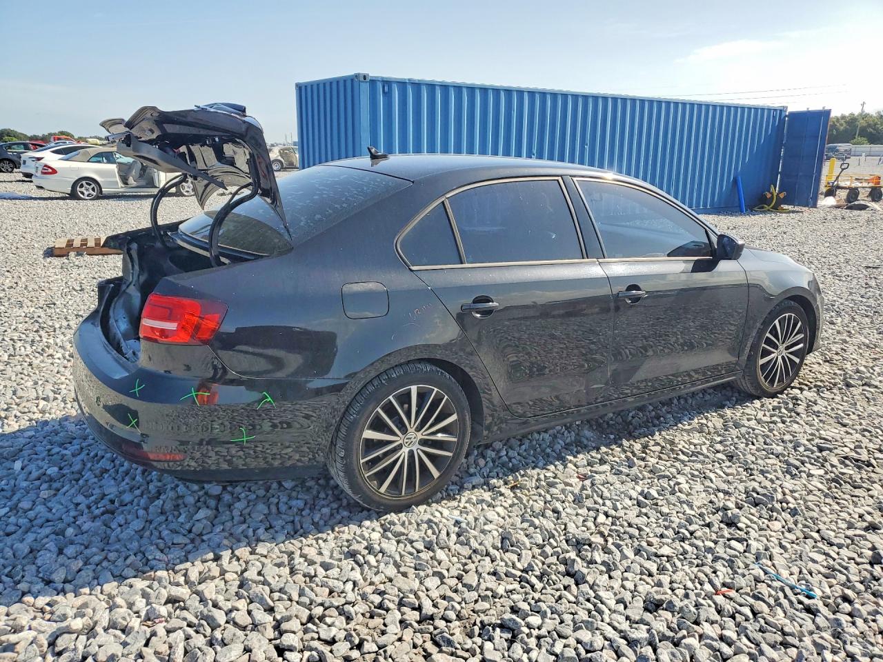 2015 Volkswagen Jetta Se Black vin: 3VWD17AJ5FM404574