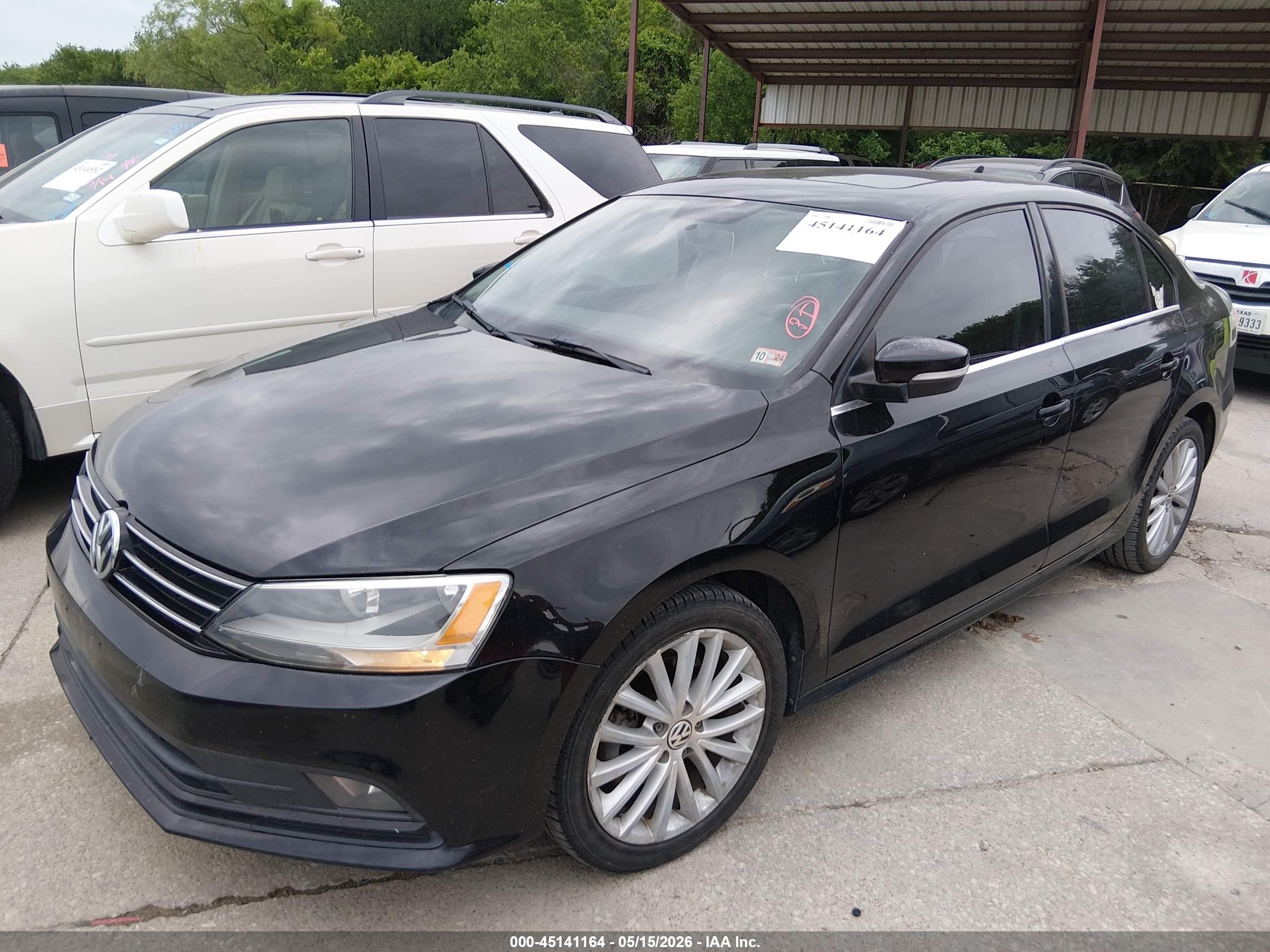 2015 Volkswagen Jetta 1.8t Se Black vin: 3VWD17AJ5FM414604