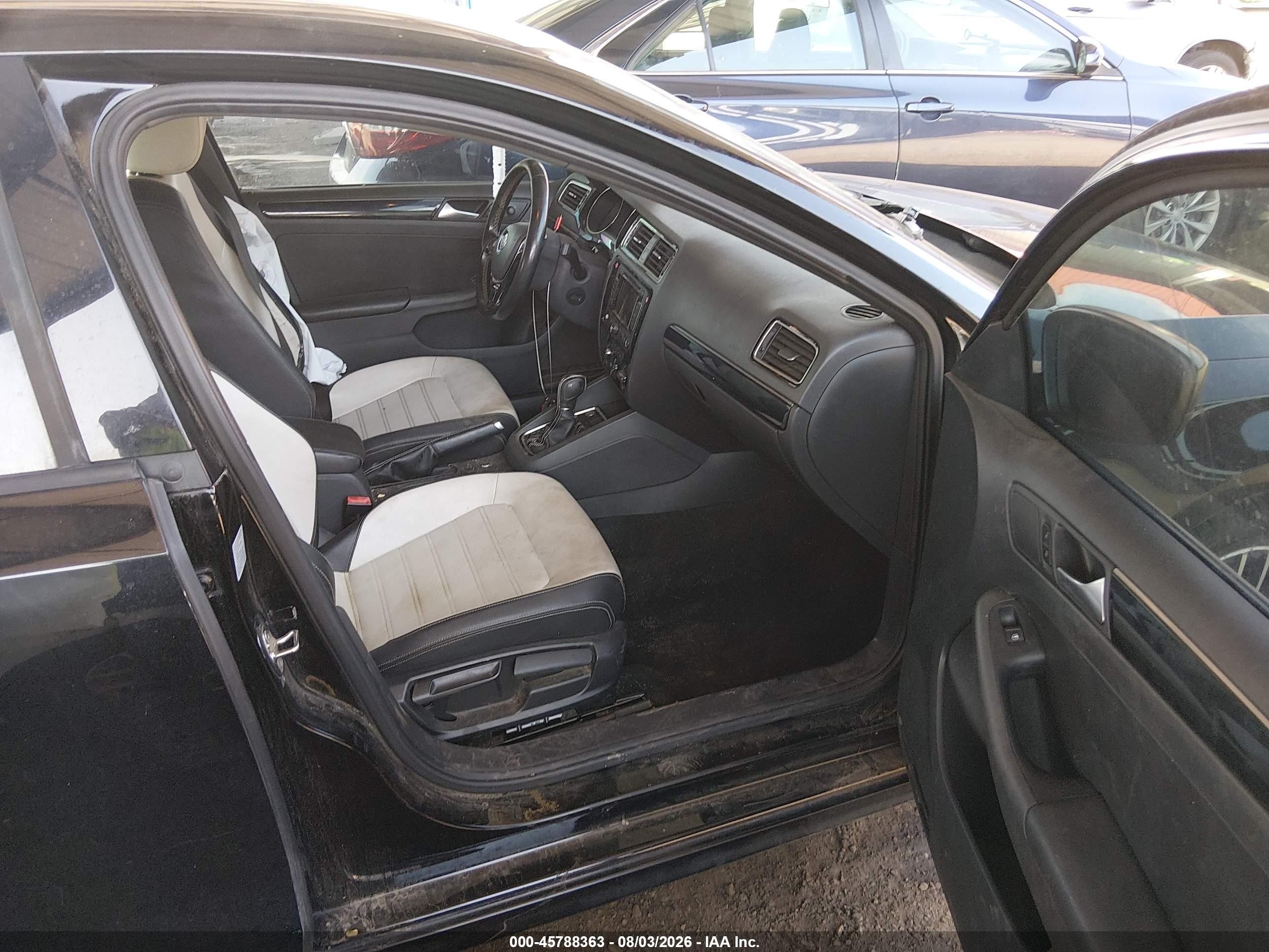 2015 Volkswagen Jetta 1.8t Sport Black vin: 3VWD17AJ5FM428194
