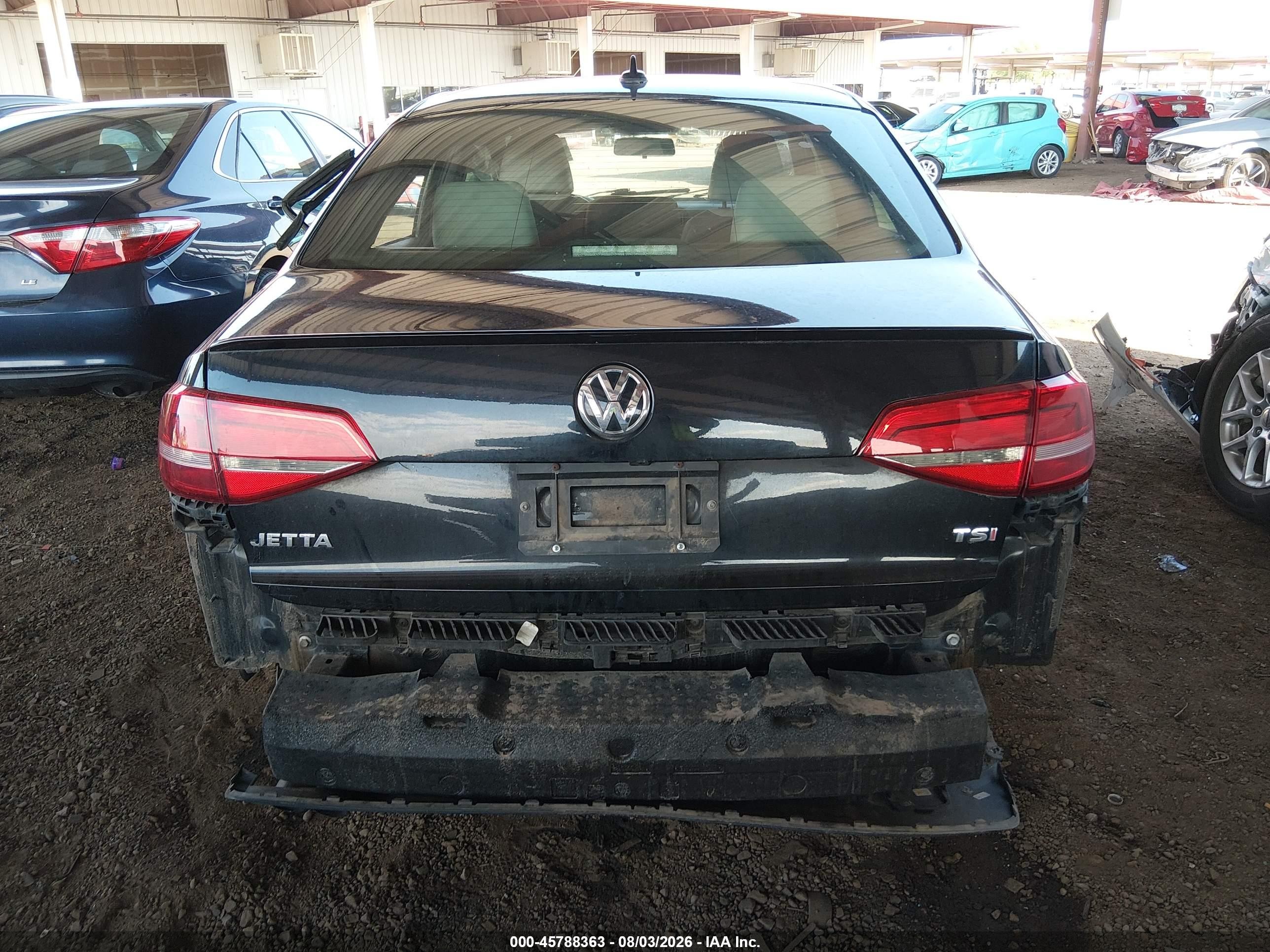 2015 Volkswagen Jetta 1.8t Sport Black vin: 3VWD17AJ5FM428194