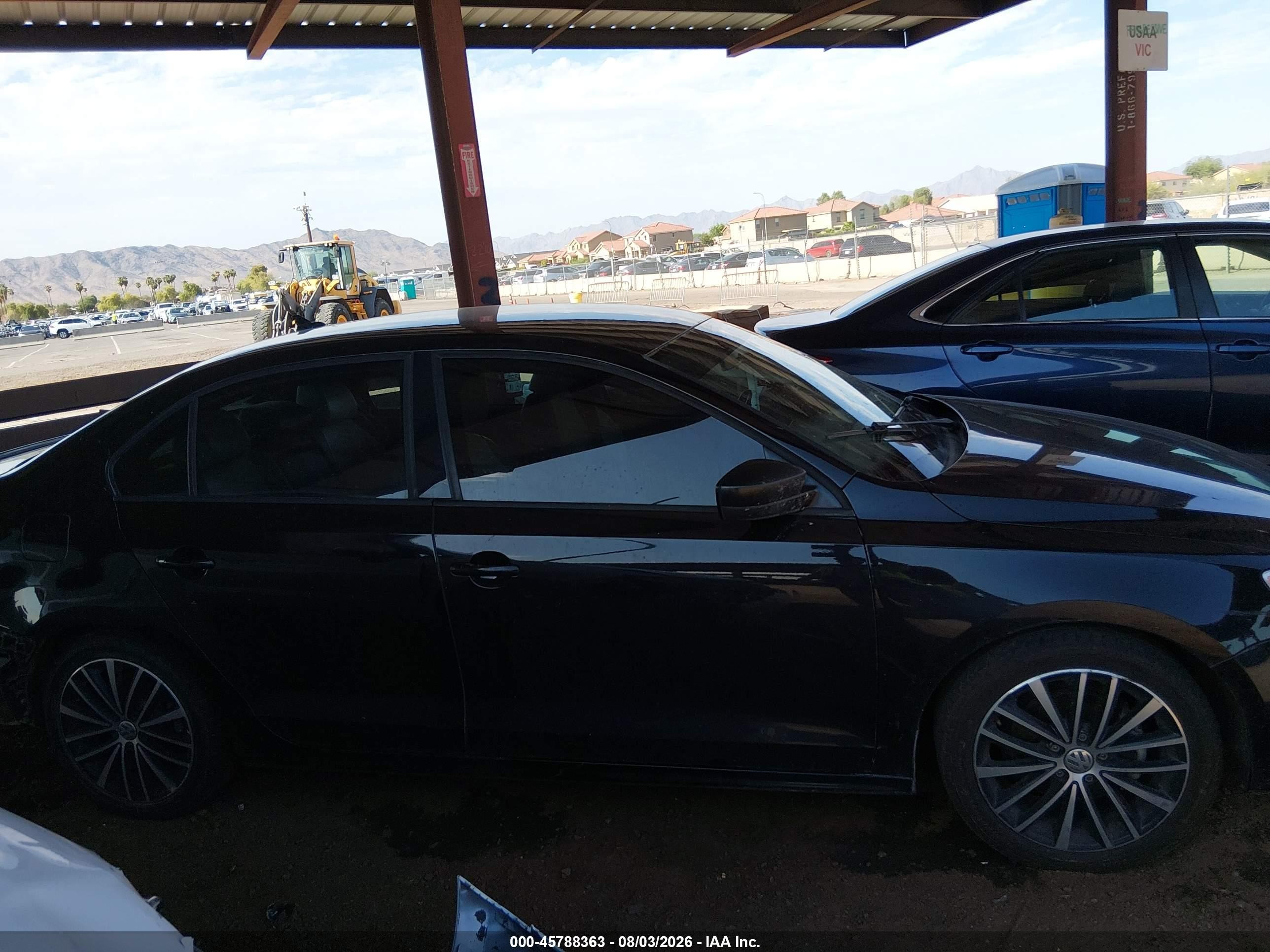 2015 Volkswagen Jetta 1.8t Sport Black vin: 3VWD17AJ5FM428194