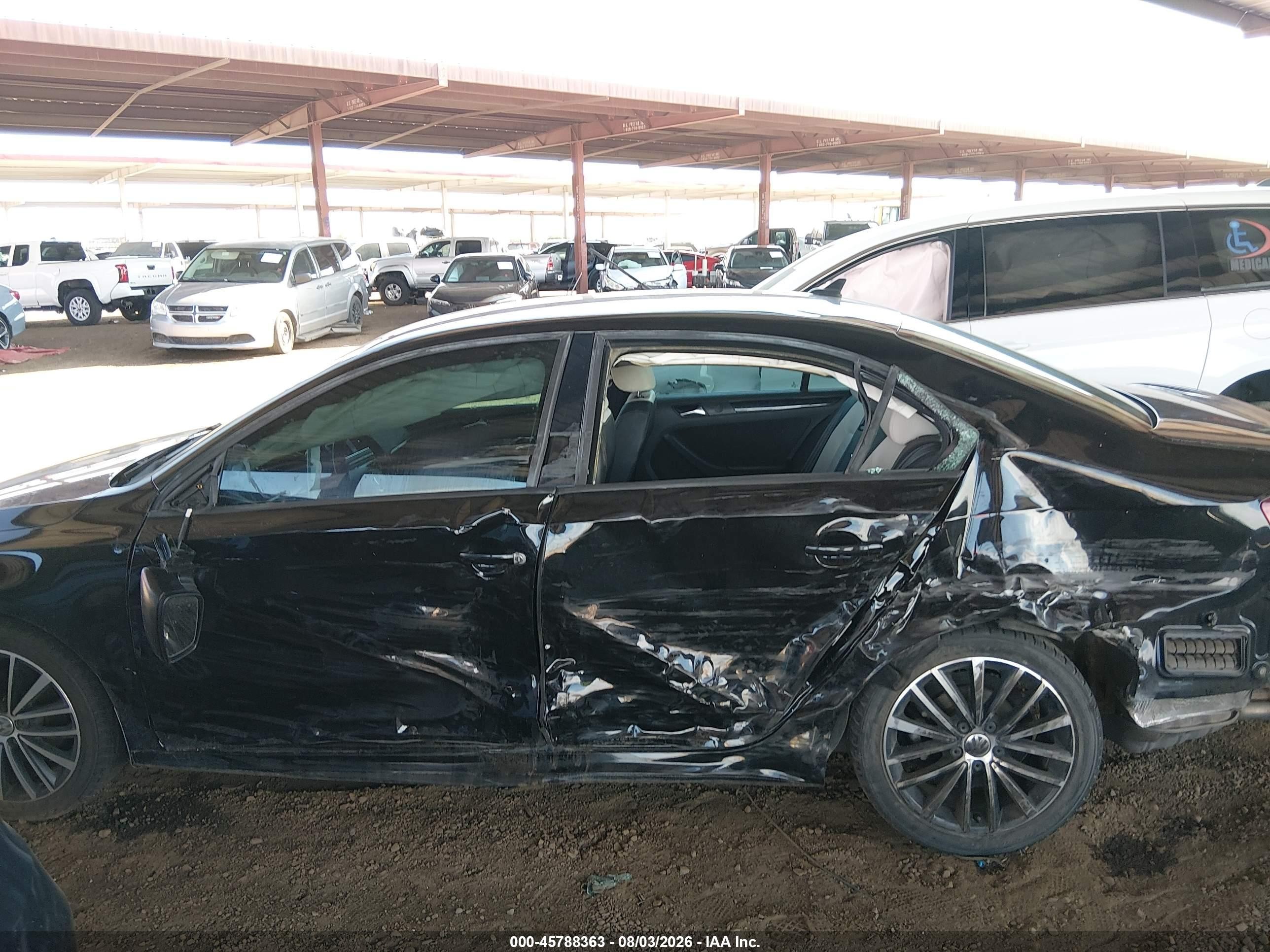 2015 Volkswagen Jetta 1.8t Sport Black vin: 3VWD17AJ5FM428194
