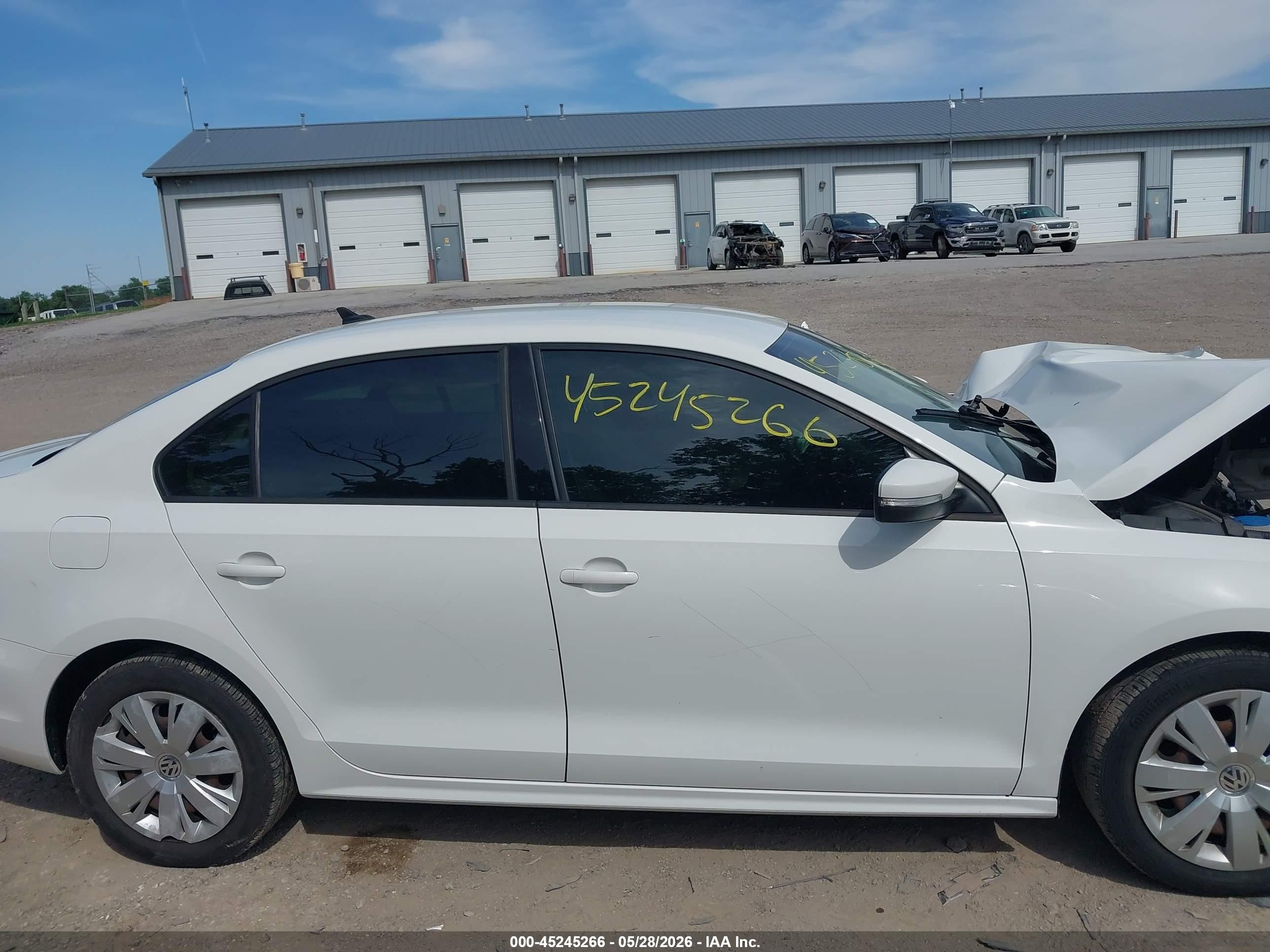 2014 Volkswagen Jetta 1.8t Se White vin: 3VWD17AJ6EM238628
