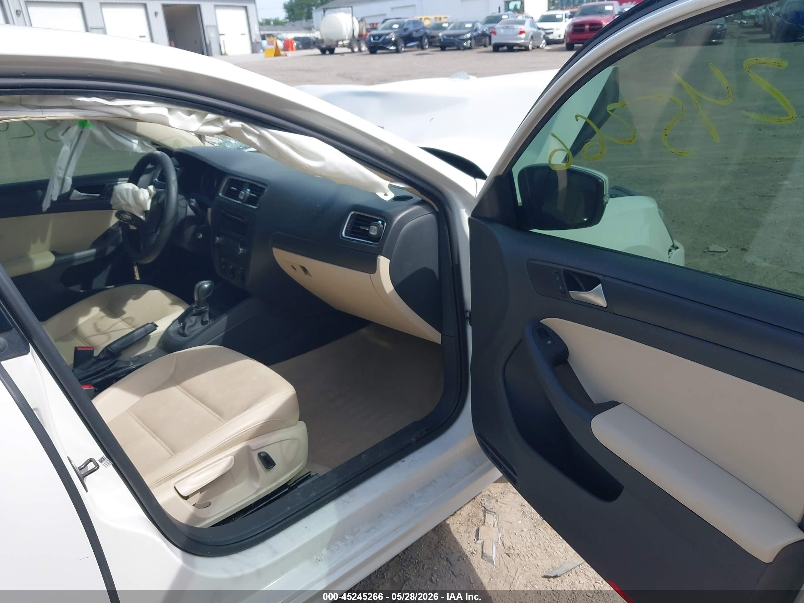 2014 Volkswagen Jetta 1.8t Se White vin: 3VWD17AJ6EM238628