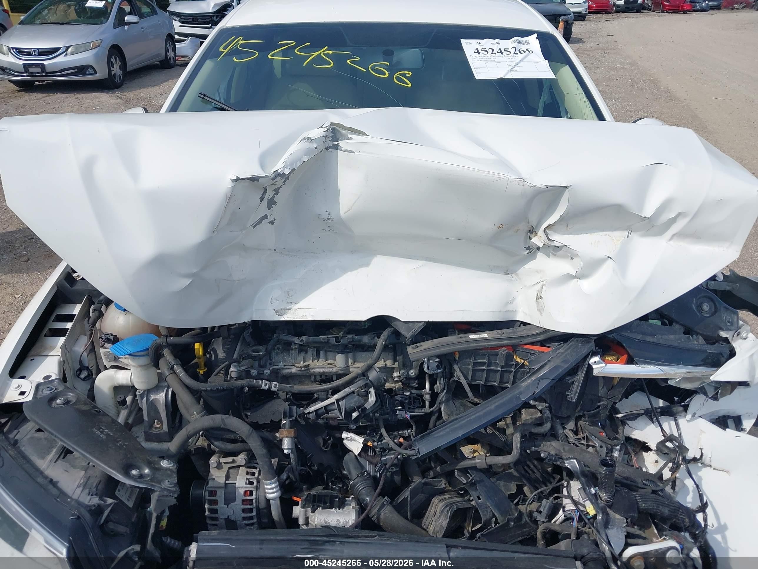 2014 Volkswagen Jetta 1.8t Se White vin: 3VWD17AJ6EM238628