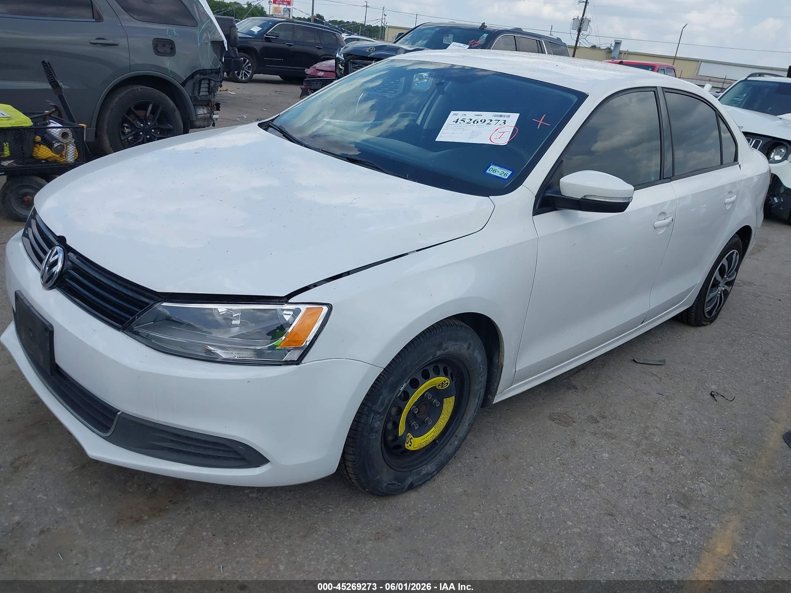 2014 Volkswagen Jetta 1.8t Se Белый vin: 3VWD17AJ6EM244381
