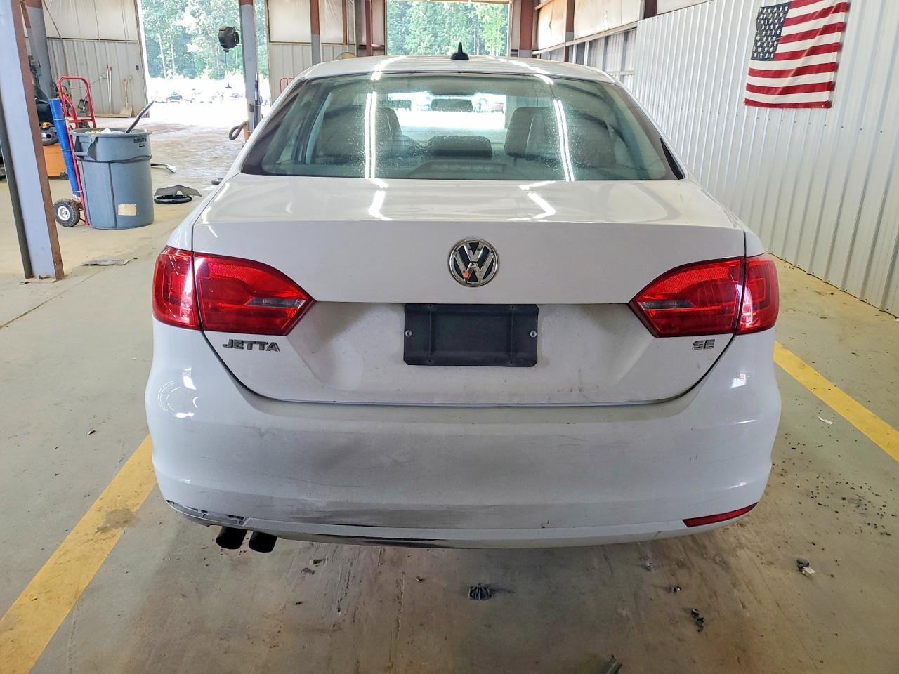 2014 Volkswagen Jetta Se White vin: 3VWD17AJ6EM301629