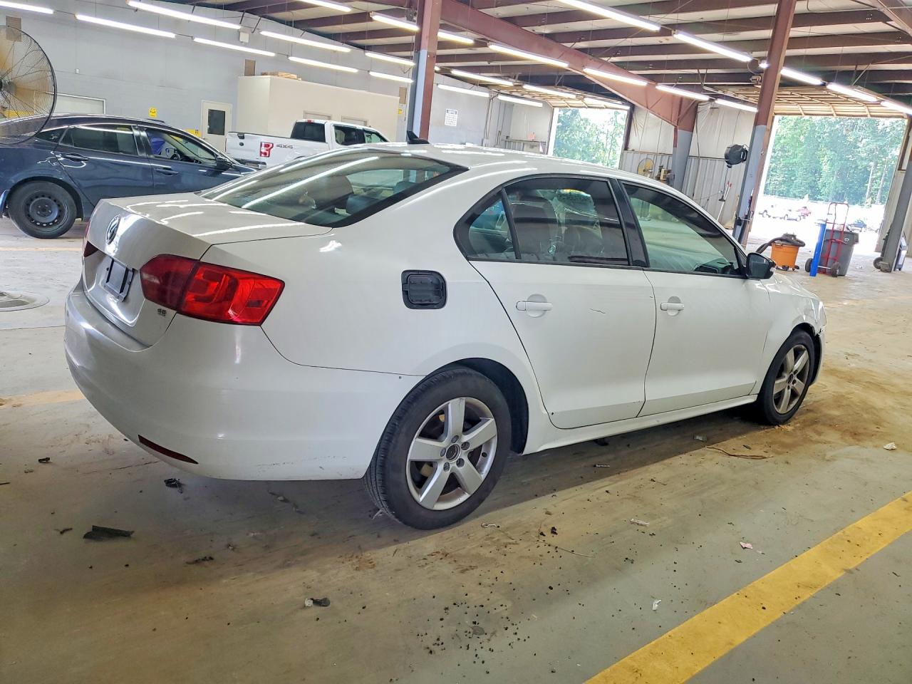2014 Volkswagen Jetta Se White vin: 3VWD17AJ6EM301629