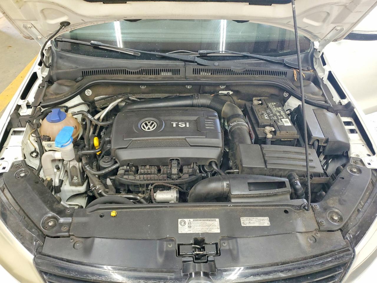 2014 Volkswagen Jetta Se White vin: 3VWD17AJ6EM301629