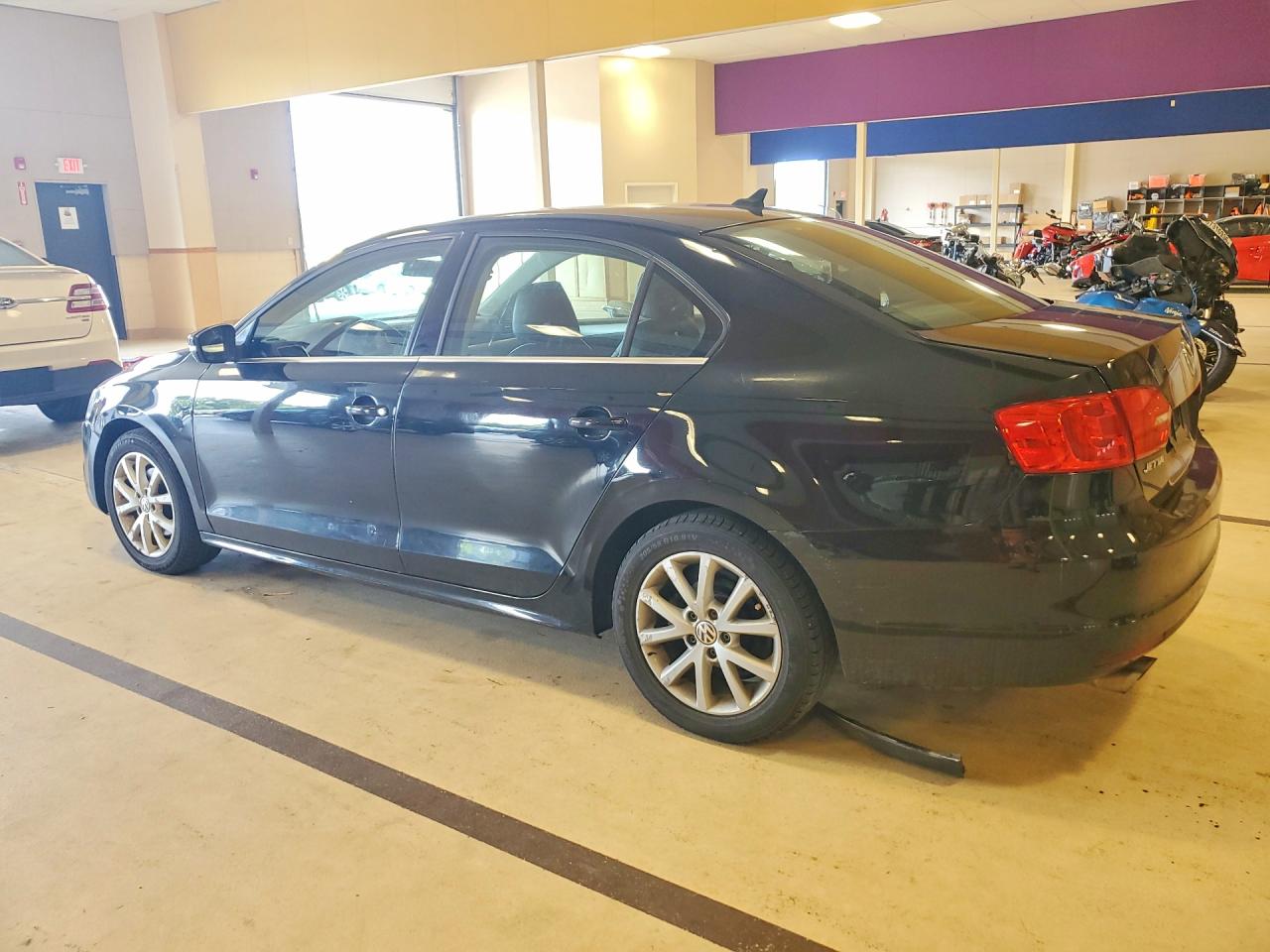 2014 Volkswagen Jetta Se Black vin: 3VWD17AJ6EM330645