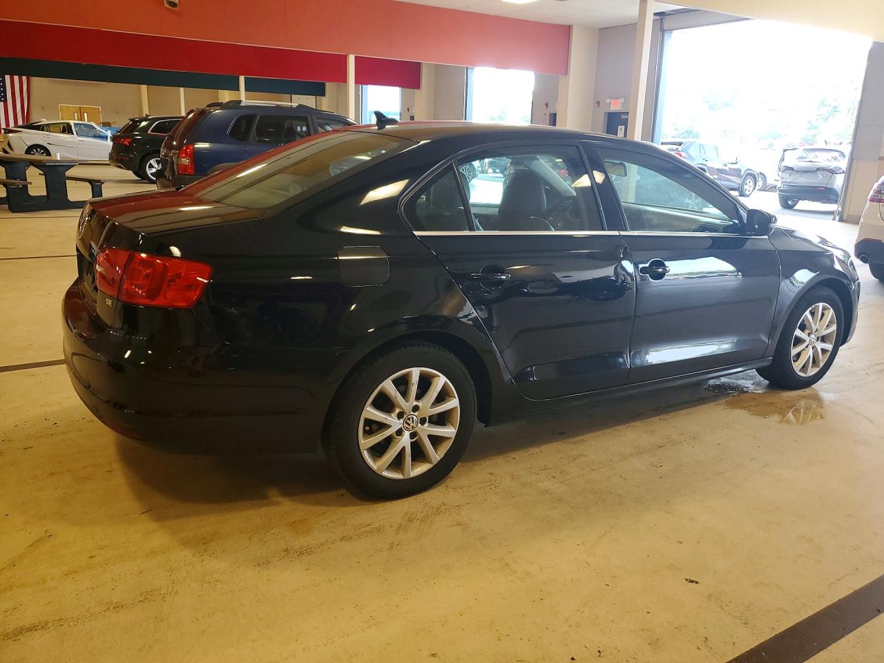 2014 Volkswagen Jetta Se Black vin: 3VWD17AJ6EM330645