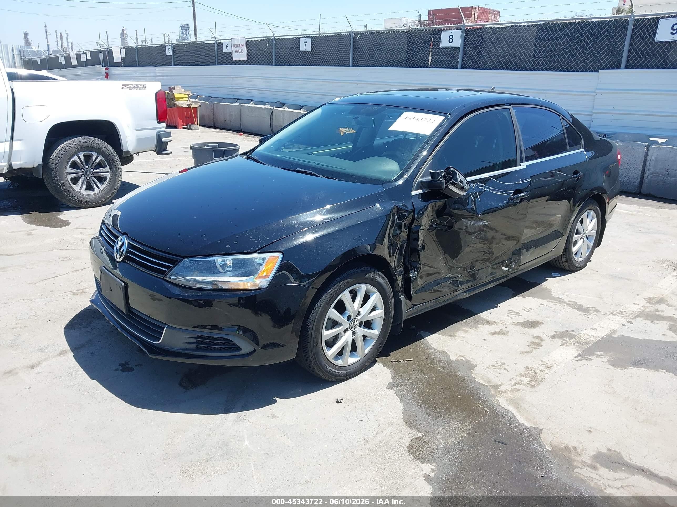 2014 Volkswagen Jetta 1.8t Se Black vin: 3VWD17AJ6EM355402