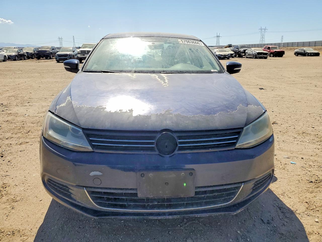 2014 Volkswagen Jetta Se Blue vin: 3VWD17AJ6EM362219