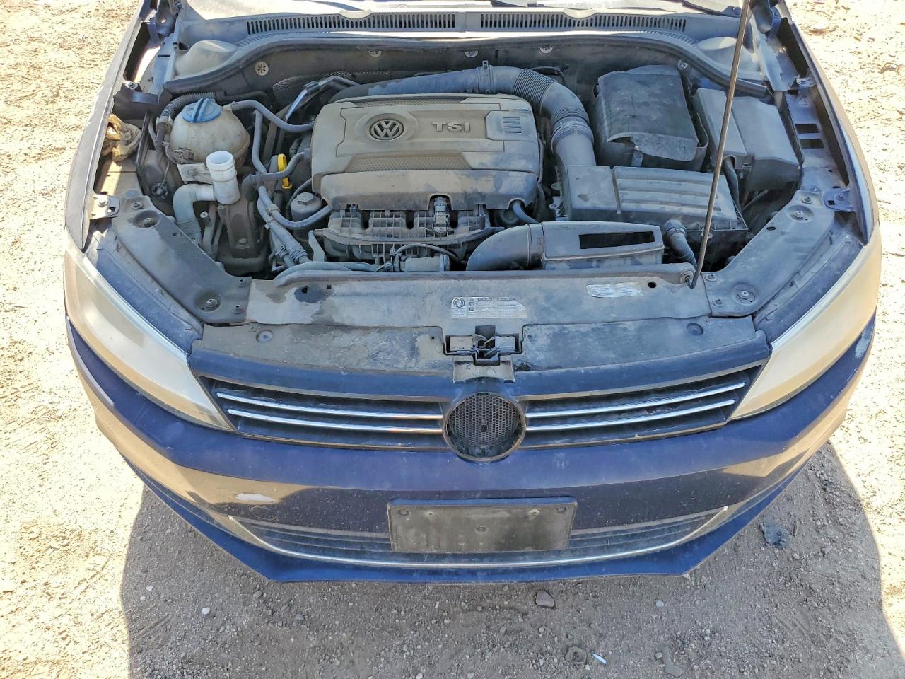 2014 Volkswagen Jetta Se Blue vin: 3VWD17AJ6EM362219