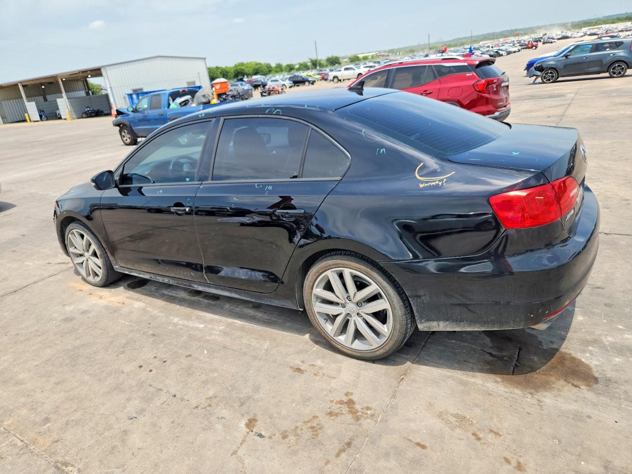 2014 Volkswagen Jetta Se Black vin: 3VWD17AJ6EM366531