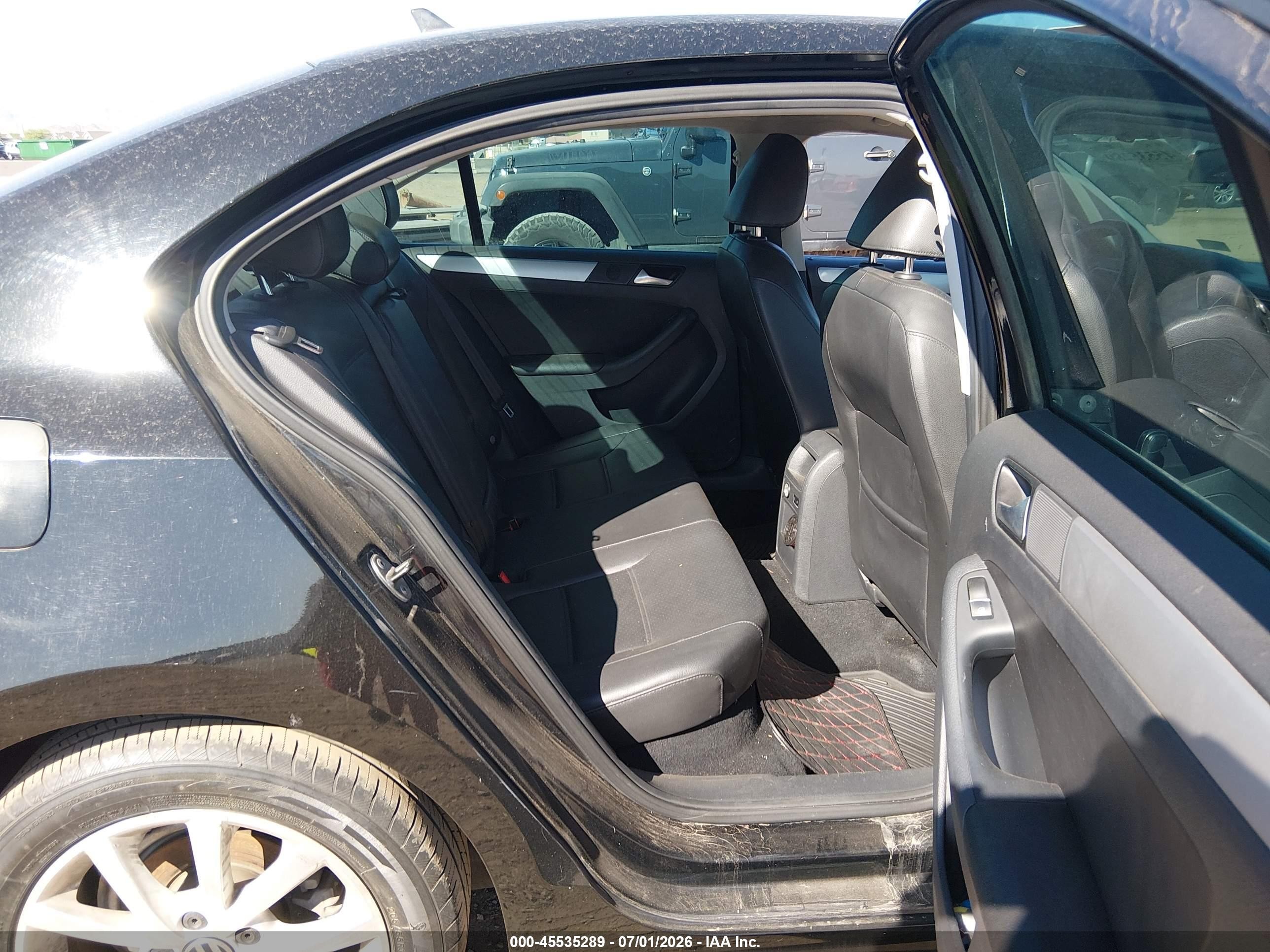 2014 Volkswagen Jetta 1.8t Se Black vin: 3VWD17AJ6EM369185