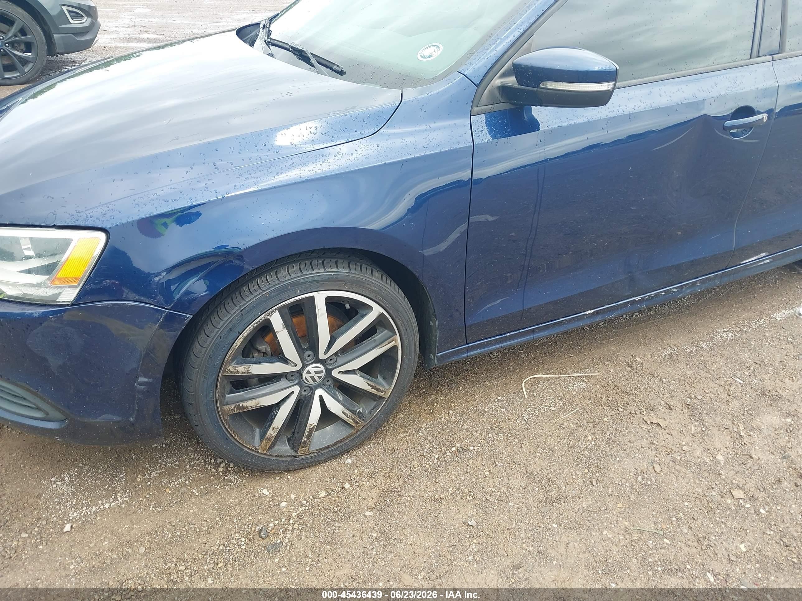 2014 Volkswagen Jetta 1.8t Se Blue vin: 3VWD17AJ6EM395916