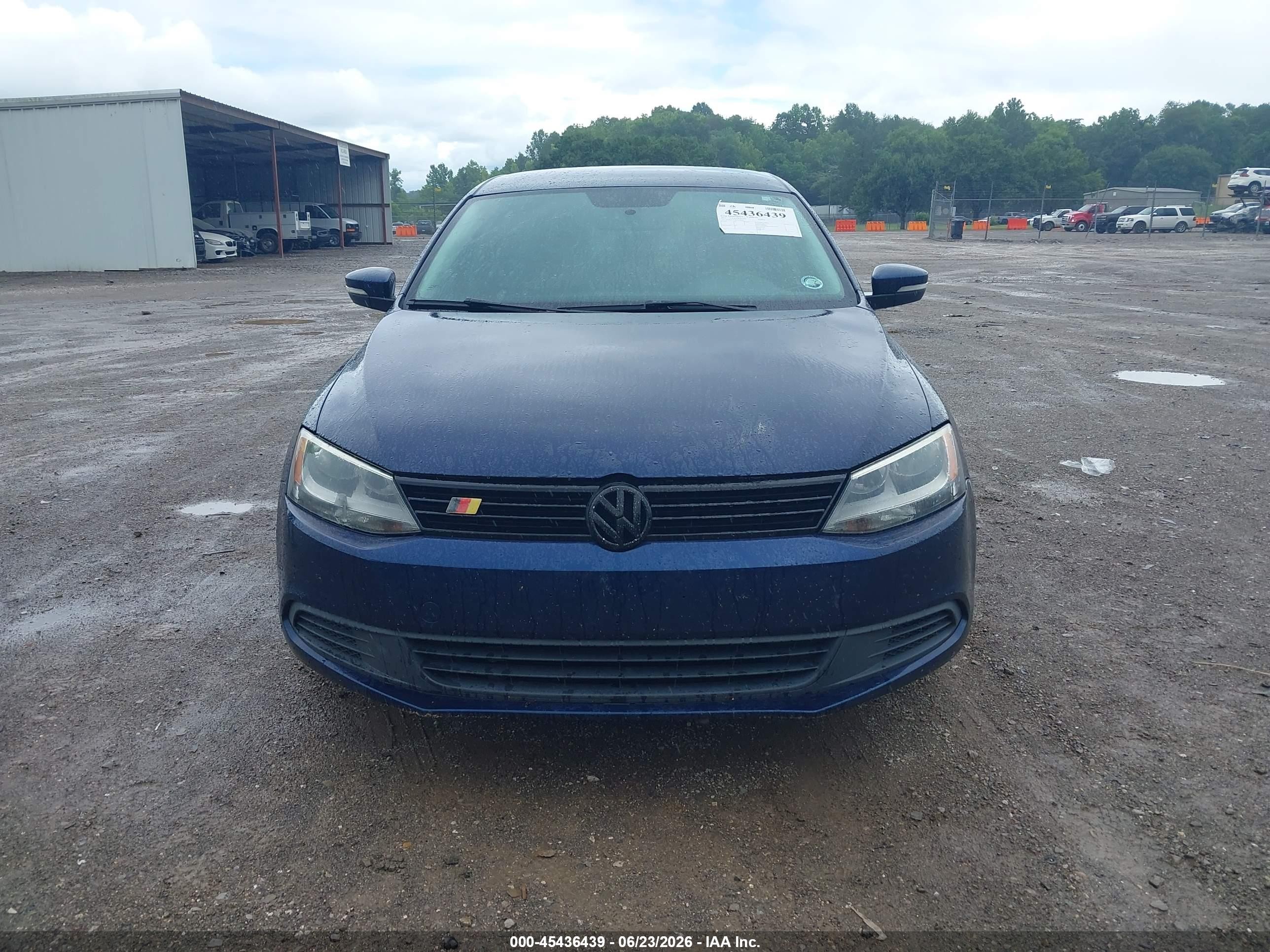 2014 Volkswagen Jetta 1.8t Se Blue vin: 3VWD17AJ6EM395916