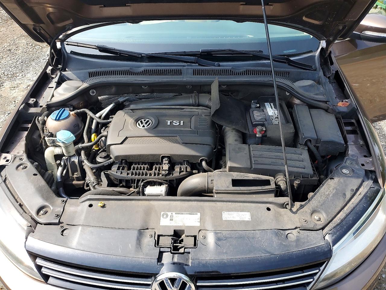 2014 Volkswagen Jetta Se Brown vin: 3VWD17AJ6EM399609
