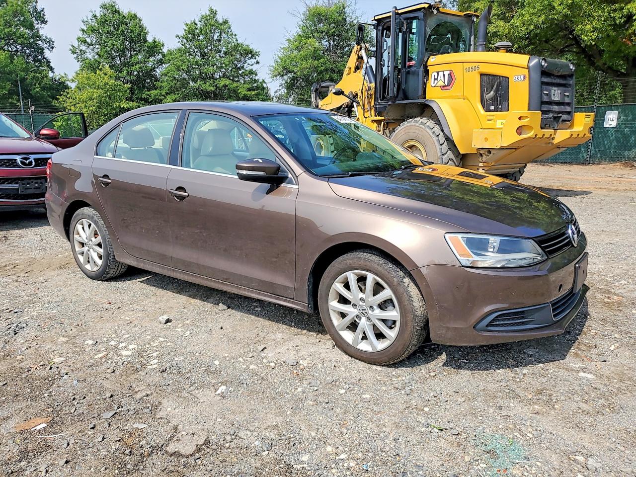 2014 Volkswagen Jetta Se Brown vin: 3VWD17AJ6EM399609